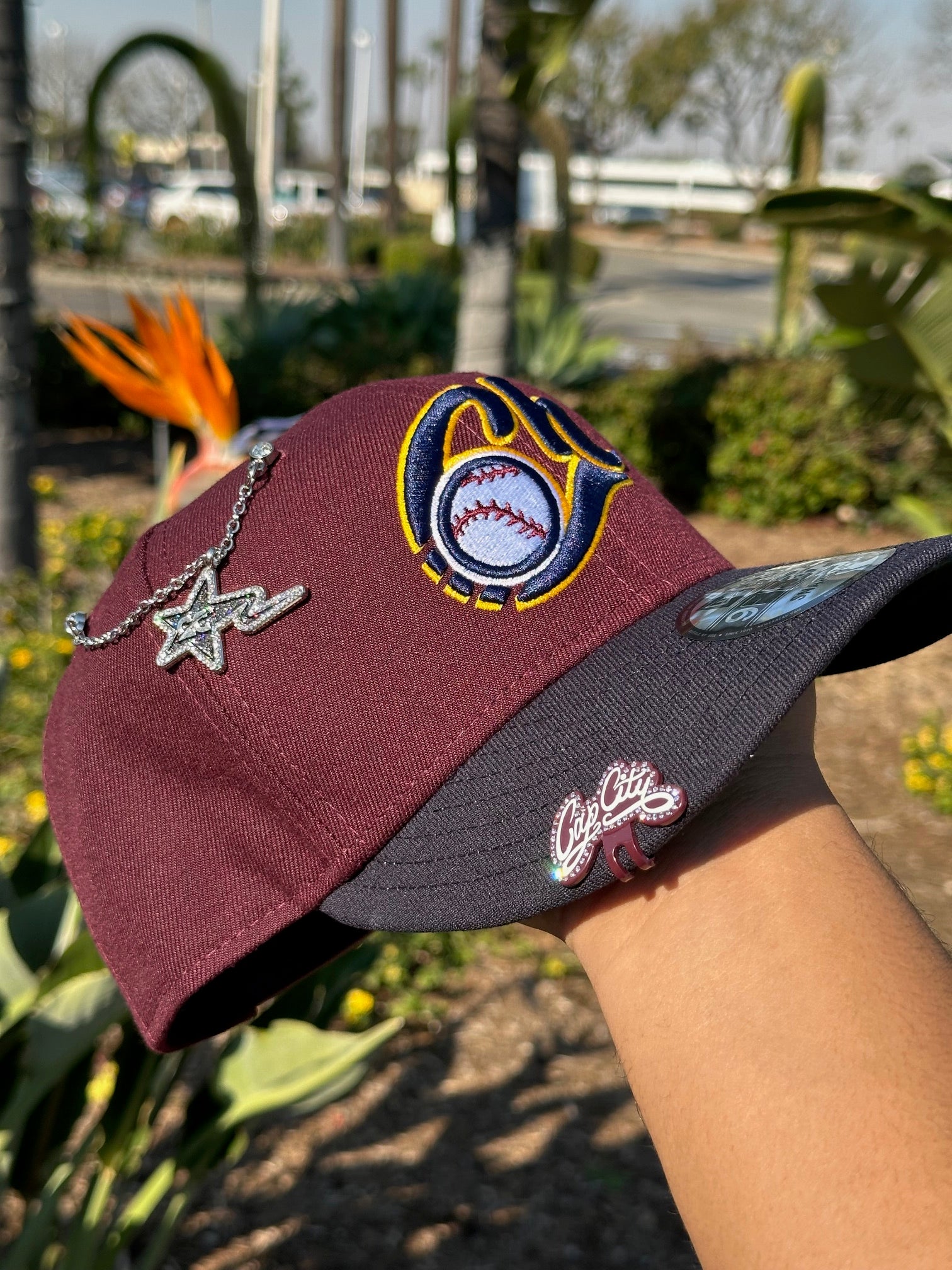 NEW ERA EXCLUSIVE 9FIFTY BURGUNDY/NAVY CHARROS DE JALISCO SNAPBACK