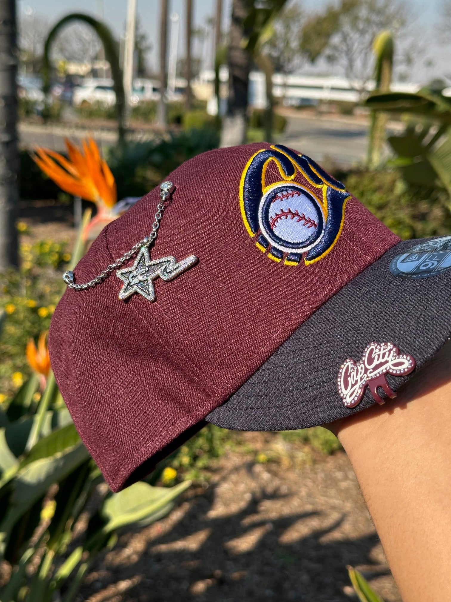 NEW ERA EXCLUSIVE 9FIFTY BURGUNDY/NAVY CHARROS DE JALISCO SNAPBACK