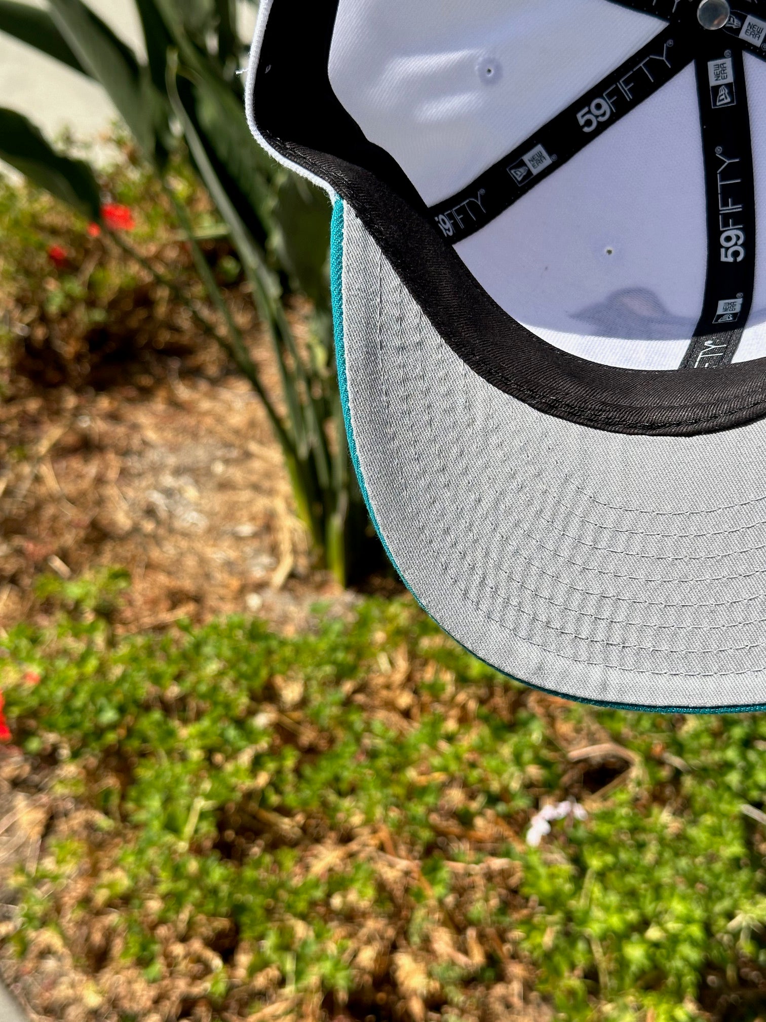 応援グッズ Exclusive NEWERA59fiftyLos Angeles Angel NEW ERA 59FIFY WHITE/TURQUOISE ANAHEIM ANGELS W/ 50TH