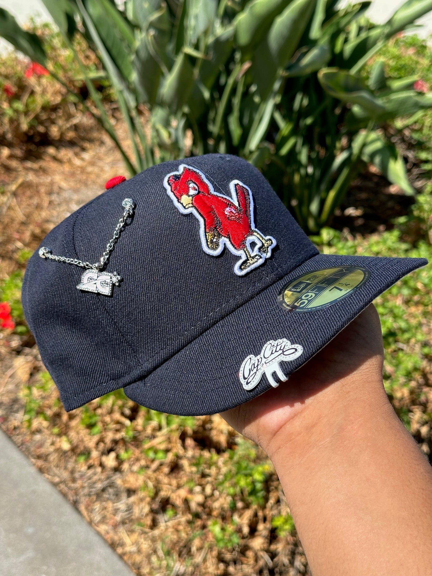 NEW ERA EXCLUSIVE 59FIFTY NAVY ST LOUIS CARDINALS