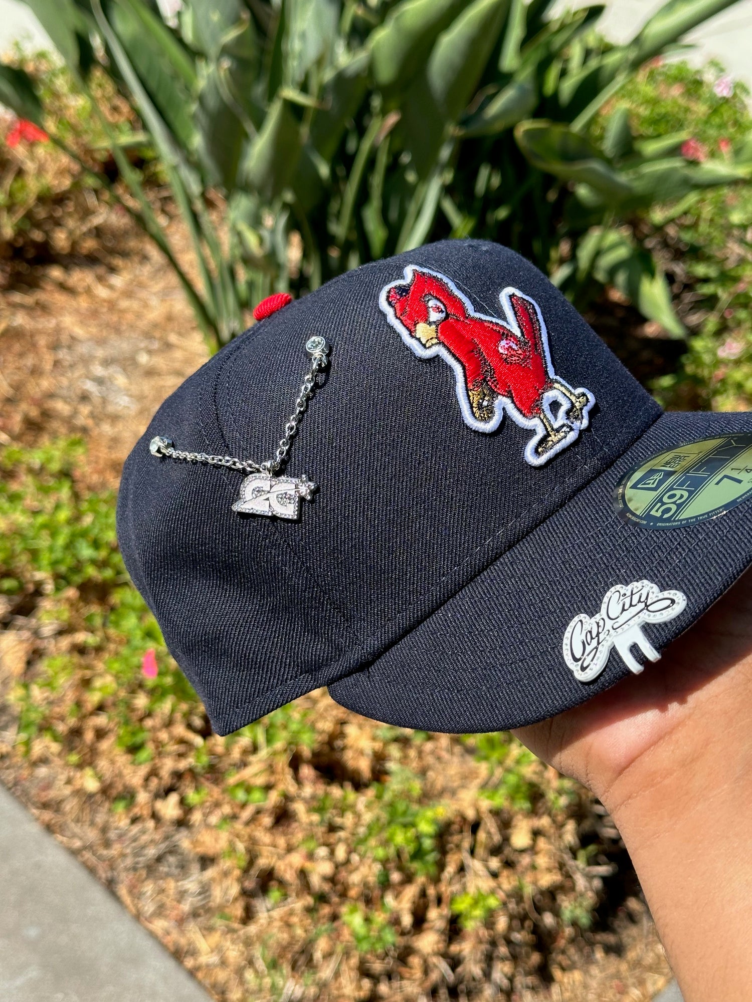 NEW ERA EXCLUSIVE 59FIFTY NAVY ST LOUIS CARDINALS