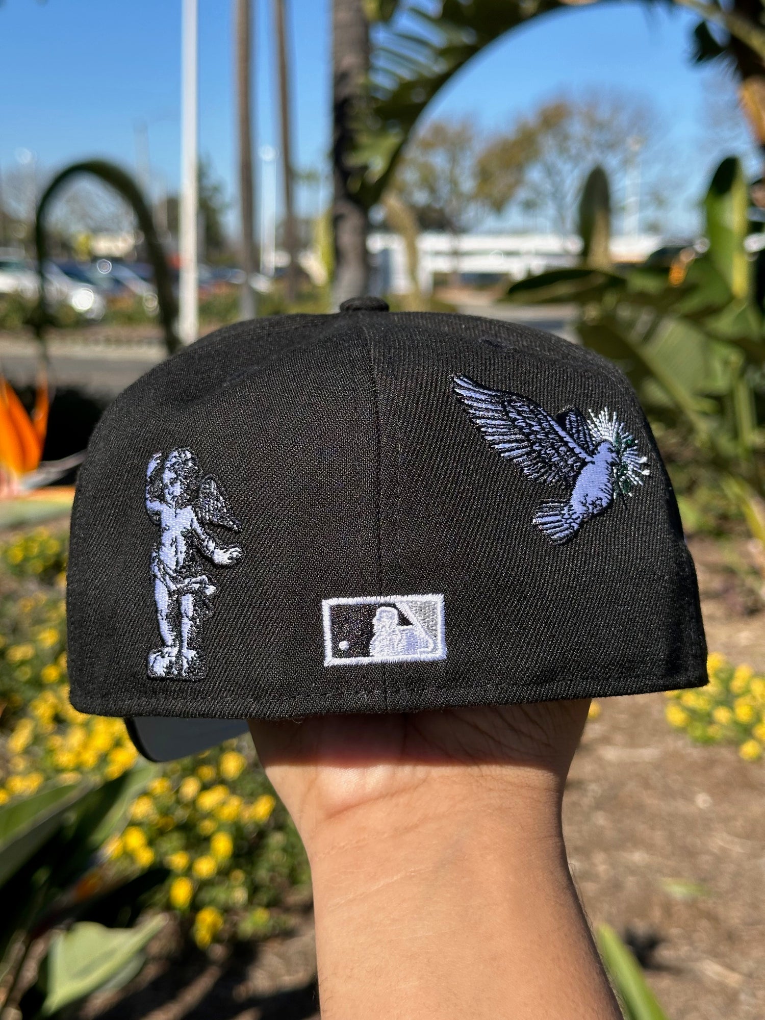 NEW ERA EXCLUSIVE 59FIFTY BLACK CHICAGO WHITE SOX "HEAVENLY CITY" W/ 1917 WORLD SERIES SIDE PATCH *FREE BLIP INCLUDED