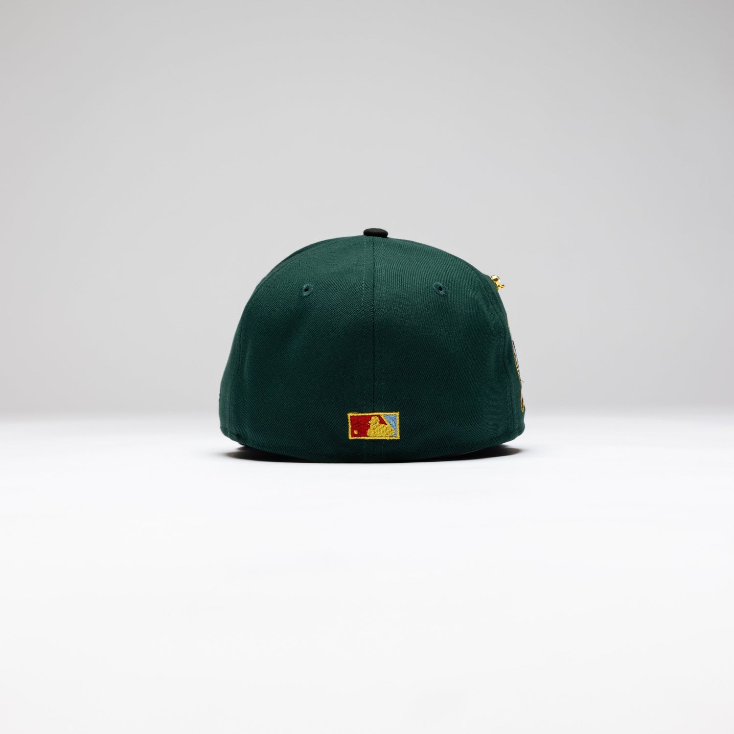 NEW ERA 59FIFTY FOREST GREEN/BLACK ANAHEIM ANGELS SCRIPT W/ 50TH ANNIVERSARY SIDE PATCH