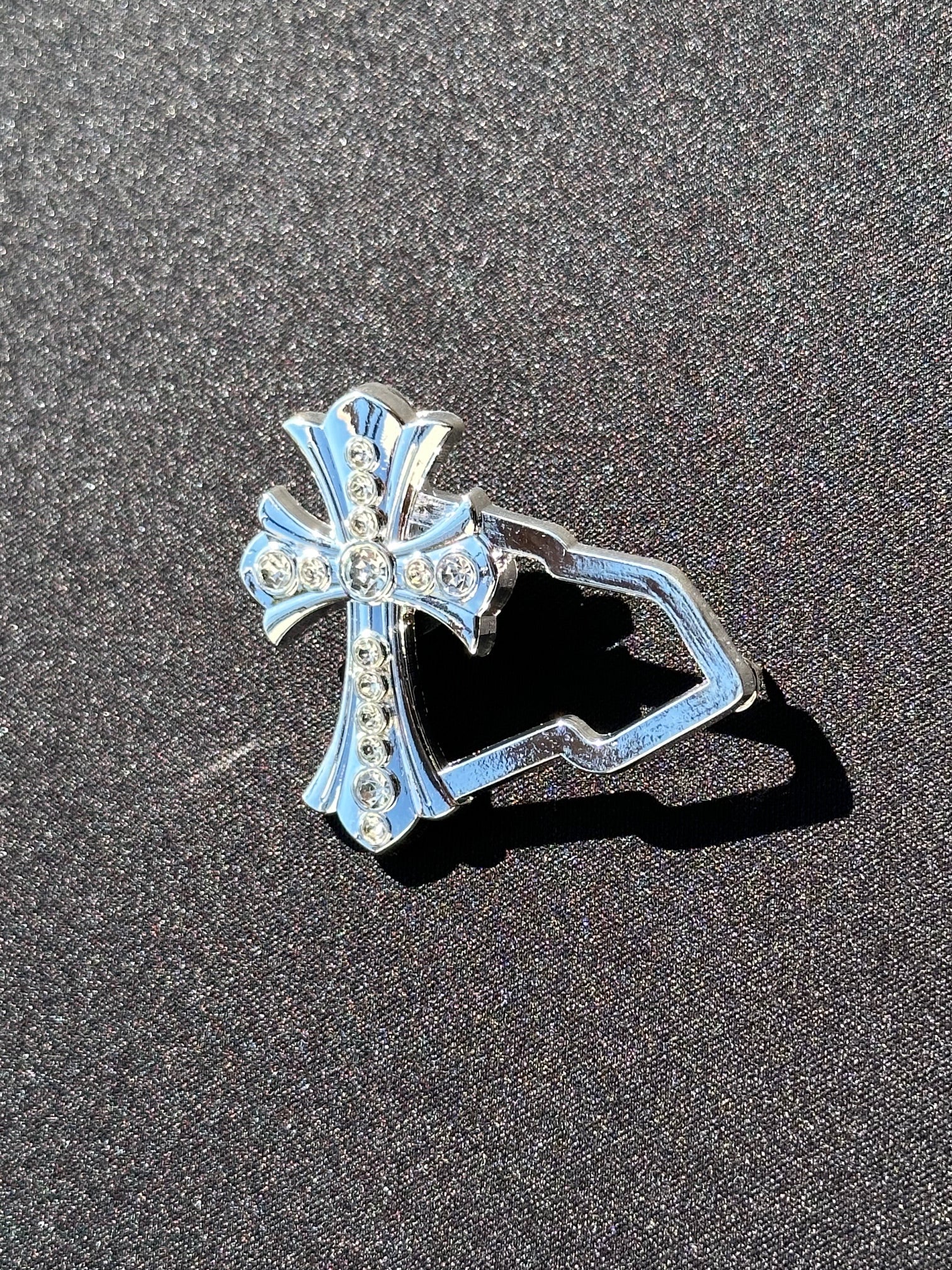 Silver Single Cross Exclusive Pin