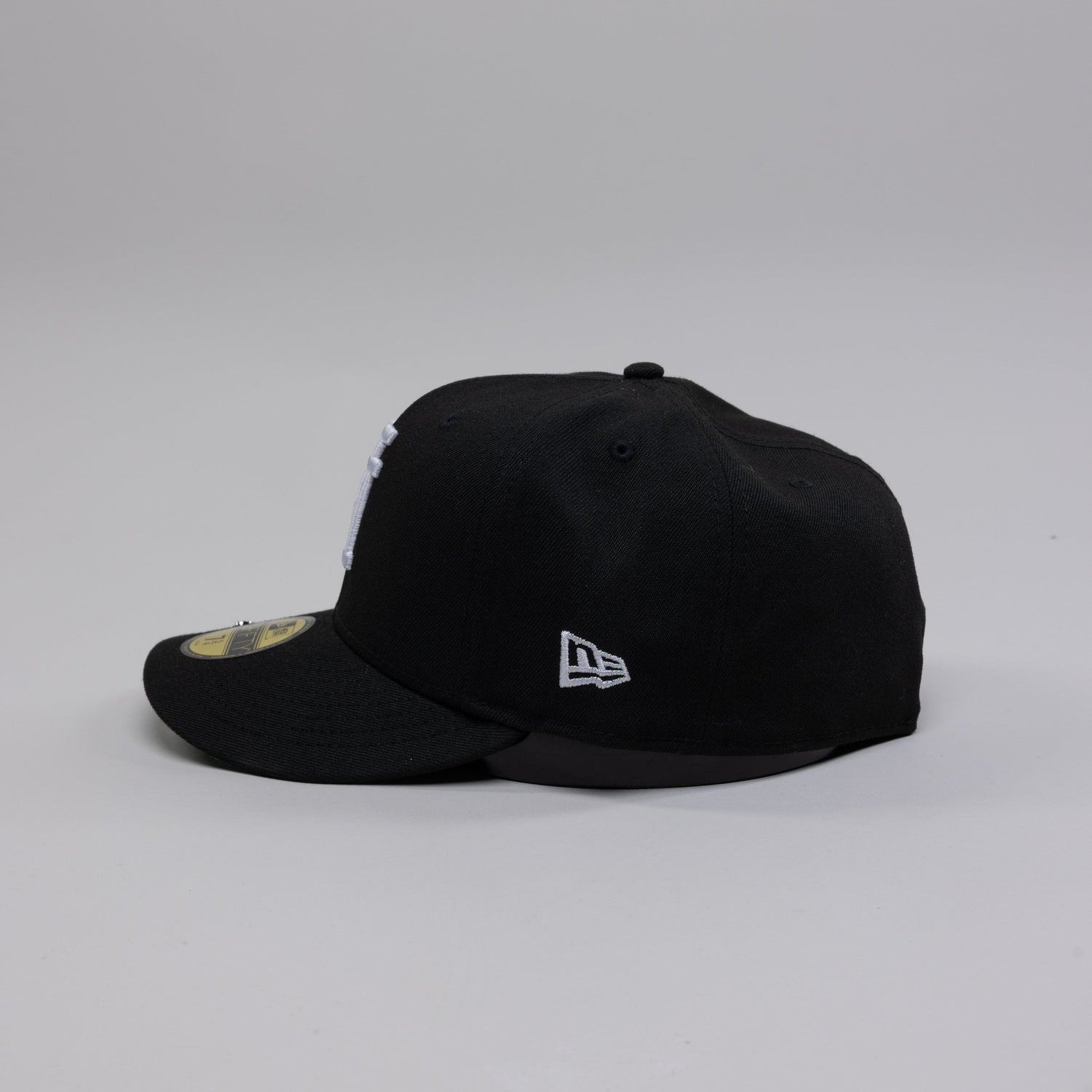 NEW ERA EXCLUSIVE 59FIFTY BLACK UPSIDE DOWN LOS ANGELES DODGERS W/ 40TH ANNIVERSARY SIDE PATCH