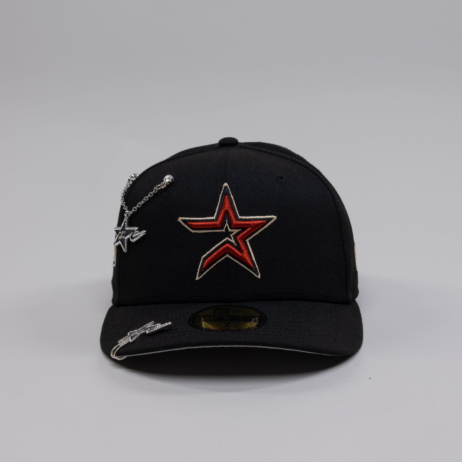 NEW ERA EXCLUSIVE 59FIFTY BLACK HOUSTON ASTROS W/ 2005 WORLD SERIES SIDE PATCH