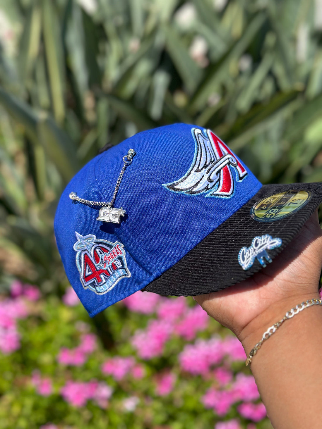 Baseball Angels Blue Hat Blue-Blue Angels Hat – Artesana Imports