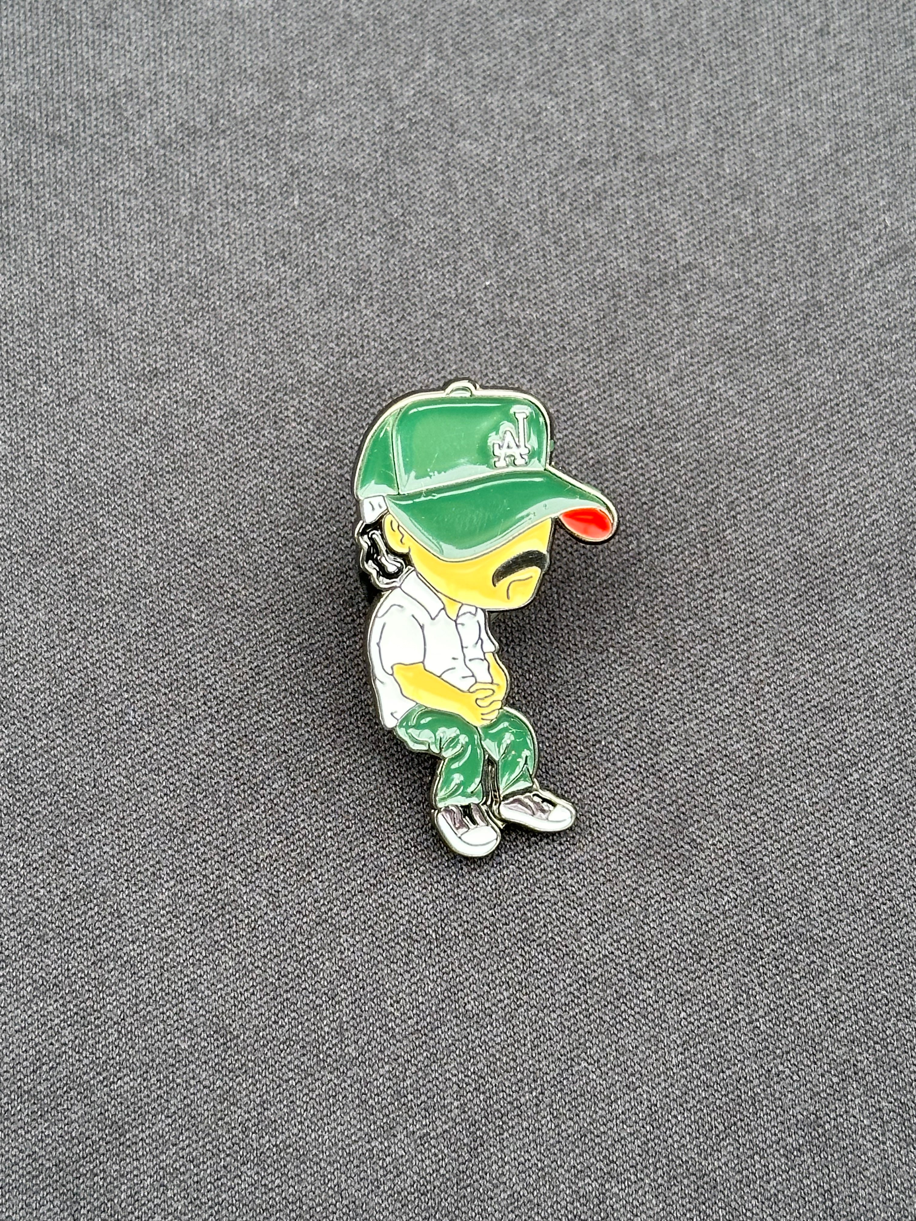 *NEW WHITE/GREEN "FITTED FOO" EXCLUSIVE PIN VERY LIMITED
