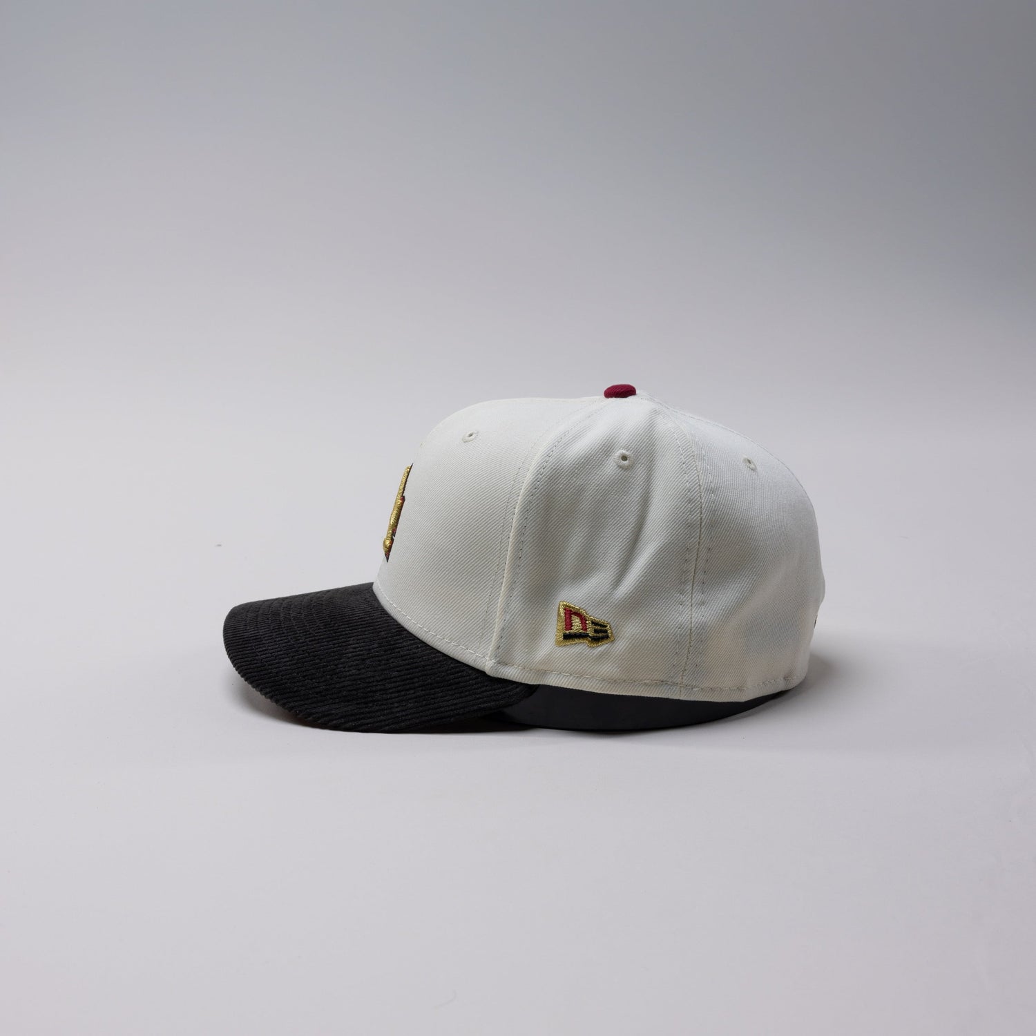 NEW ERA EXCLUSIVE 59FIFTY CHROME/ CORDUROY LOS ANGELES DODGERS W/ 40TH ANNIVERSARY SIDE PATCH