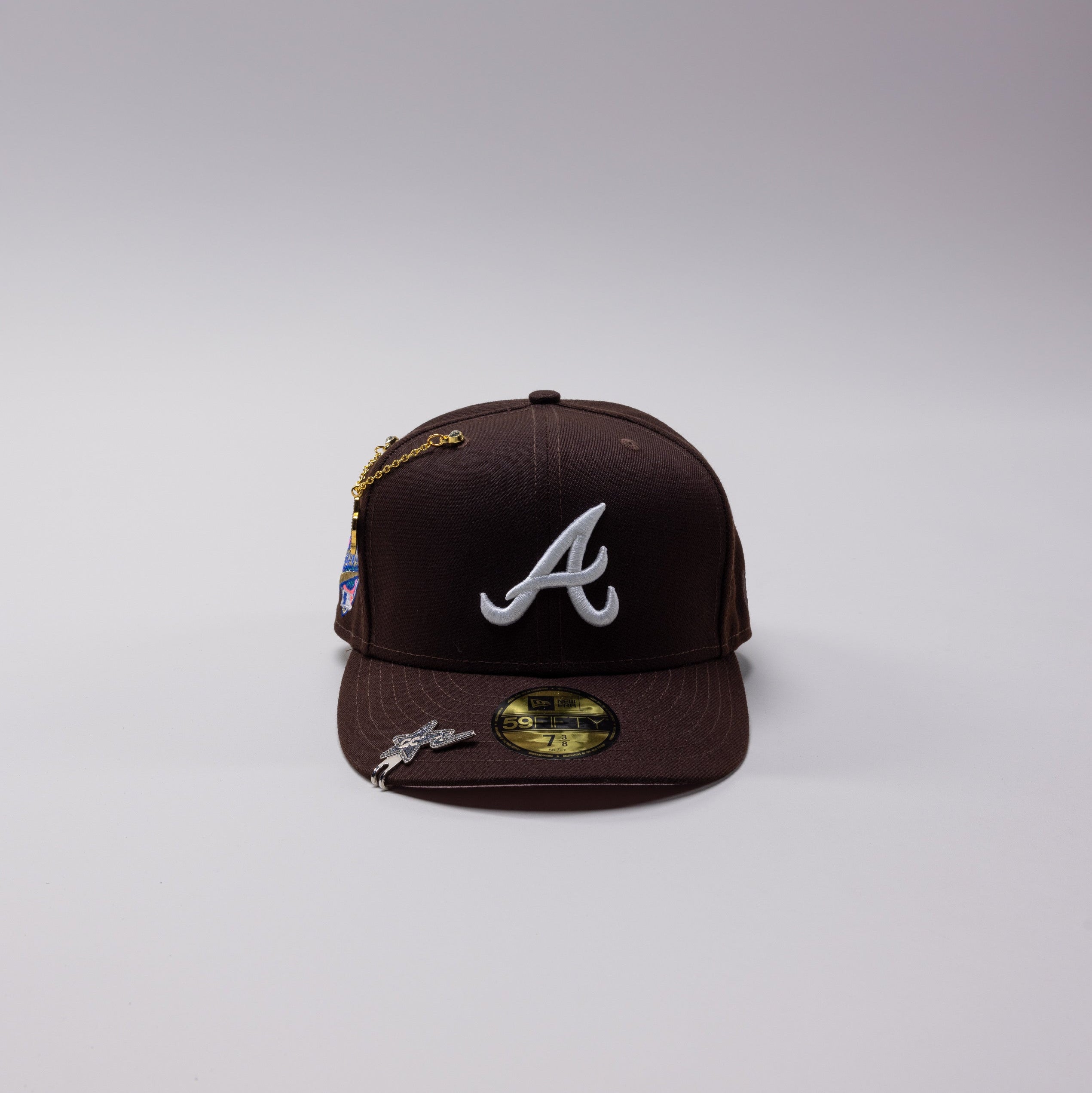 NEW ERA EXCLUSIVE 59FIFTY BROWN TAMPA BAY RAYS W/ 10TH SEASON SIDE PATCH