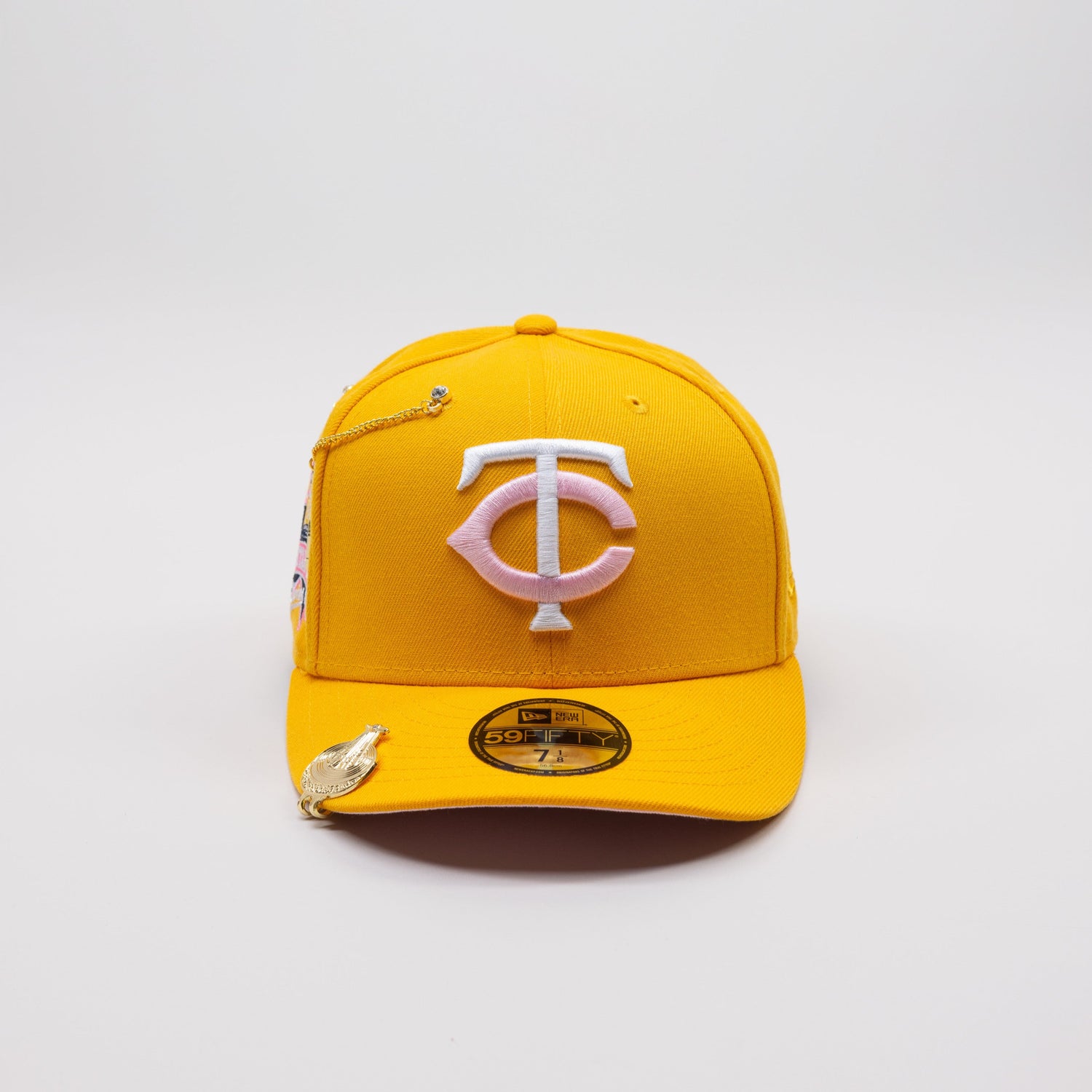 NEW ERA 59FIFTY YELLOW MINNESOTA TWINS W/ ALL STAR GAME SIDE PATCH