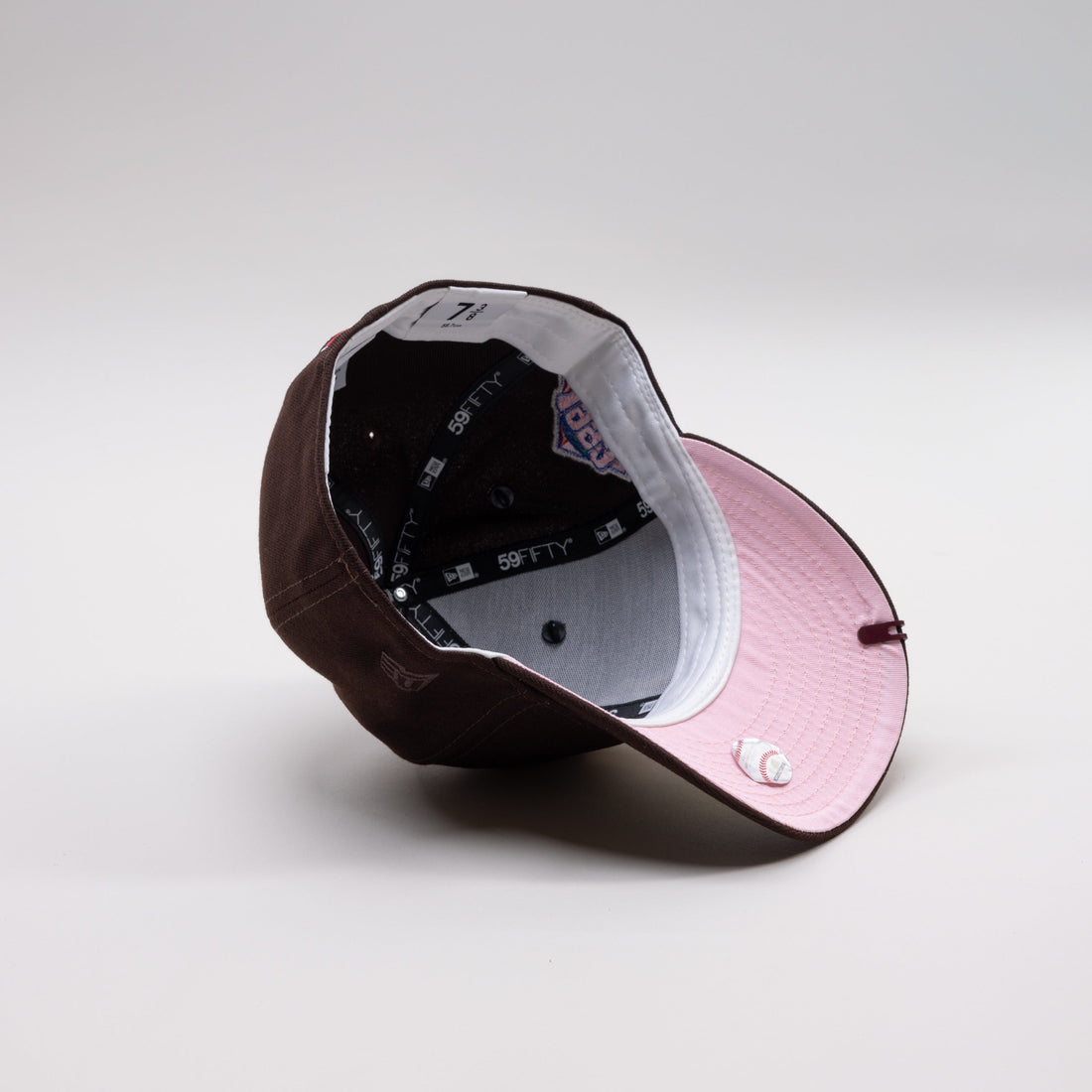 Baseball Cap Pink Yankees Hat Lids 59fifty Fitted Lids Pink Brims