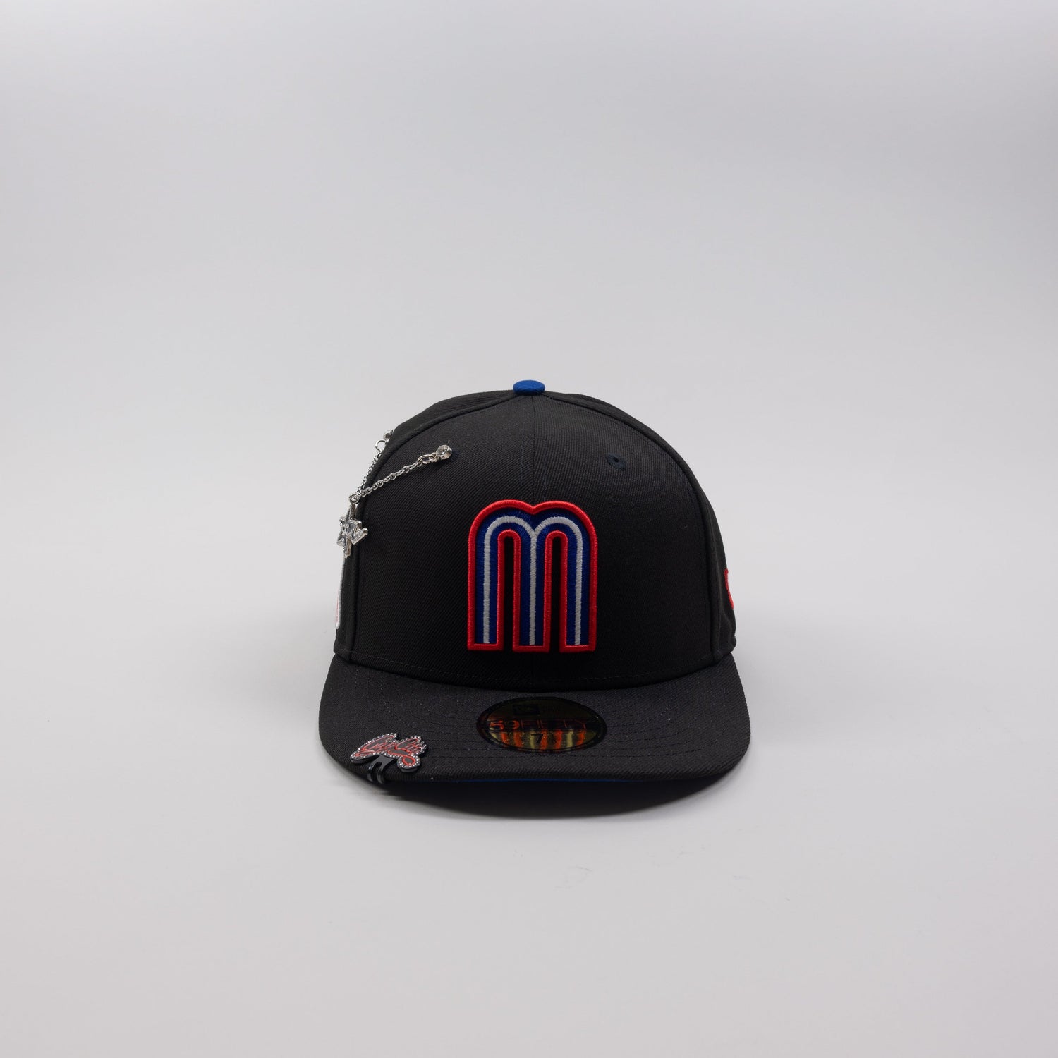 NEW ERA EXCLUSIVE 59FIFTY BLACK MEXICO W/ MEXICO FLAG SIDE PATCH