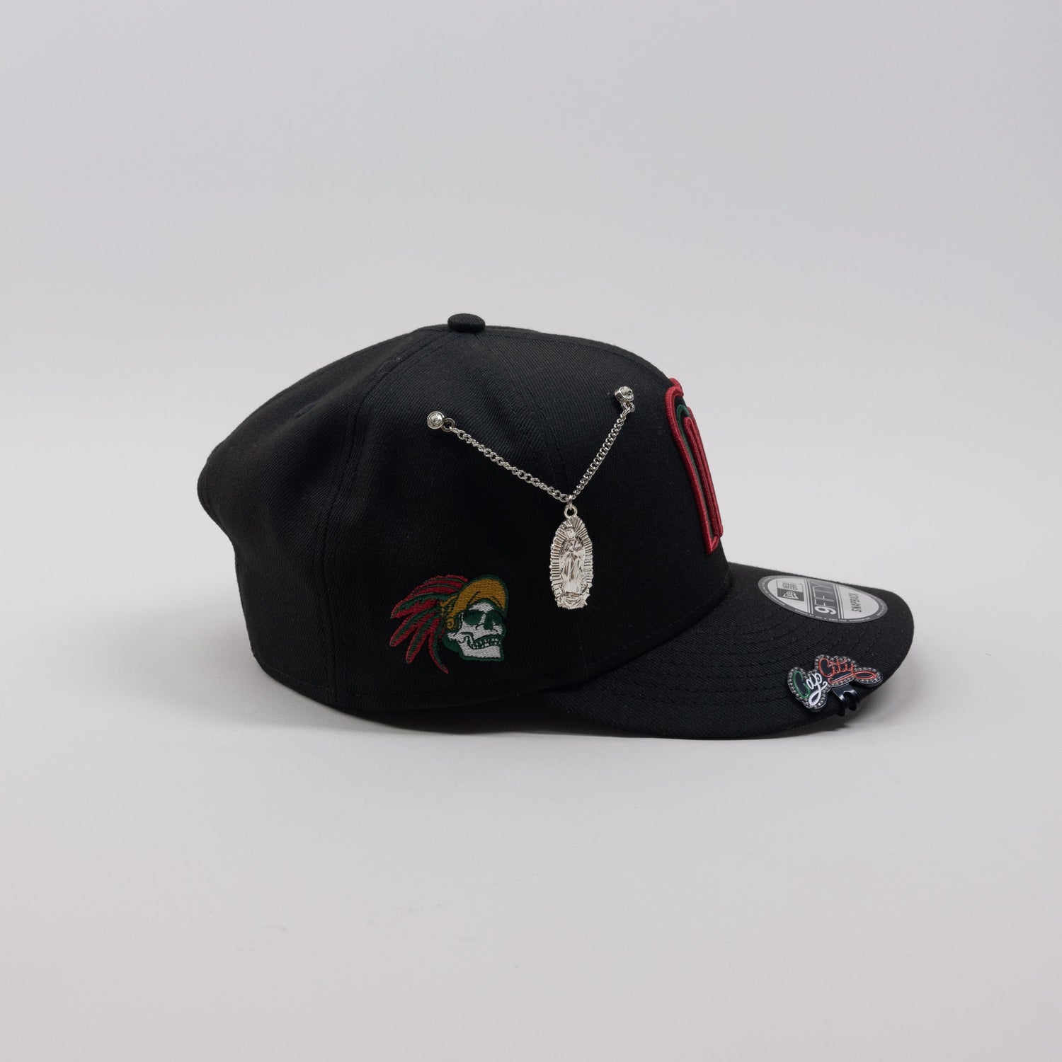 NEW ERA EXCLUSIVE 9FIFTY BLACK MEXICO SNAPBACK W/ "CALAVERA" SIDE PATCH