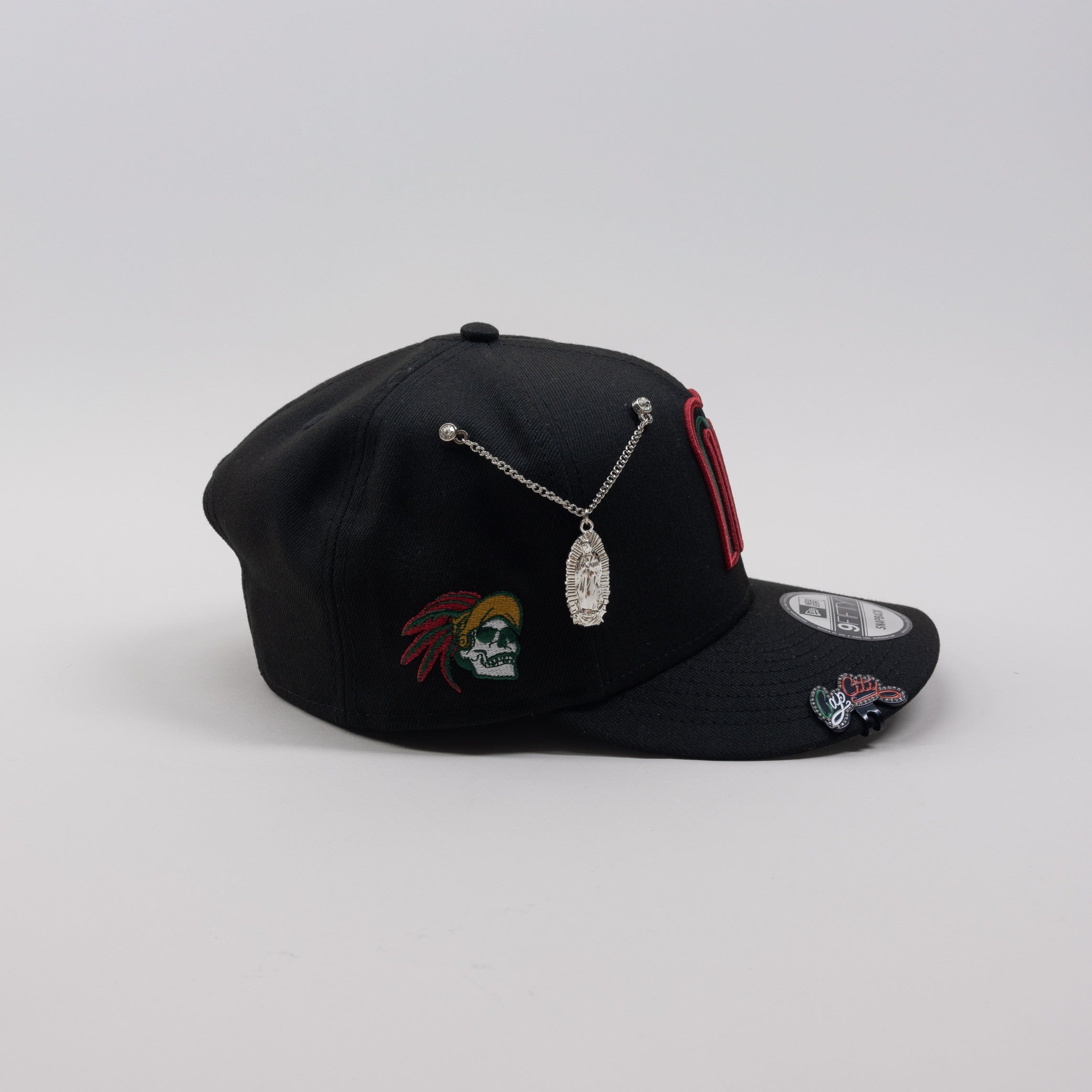 NEW ERA EXCLUSIVE 9FIFTY BLACK MEXICO SNAPBACK W/ "CALAVERA" SIDE PATCH