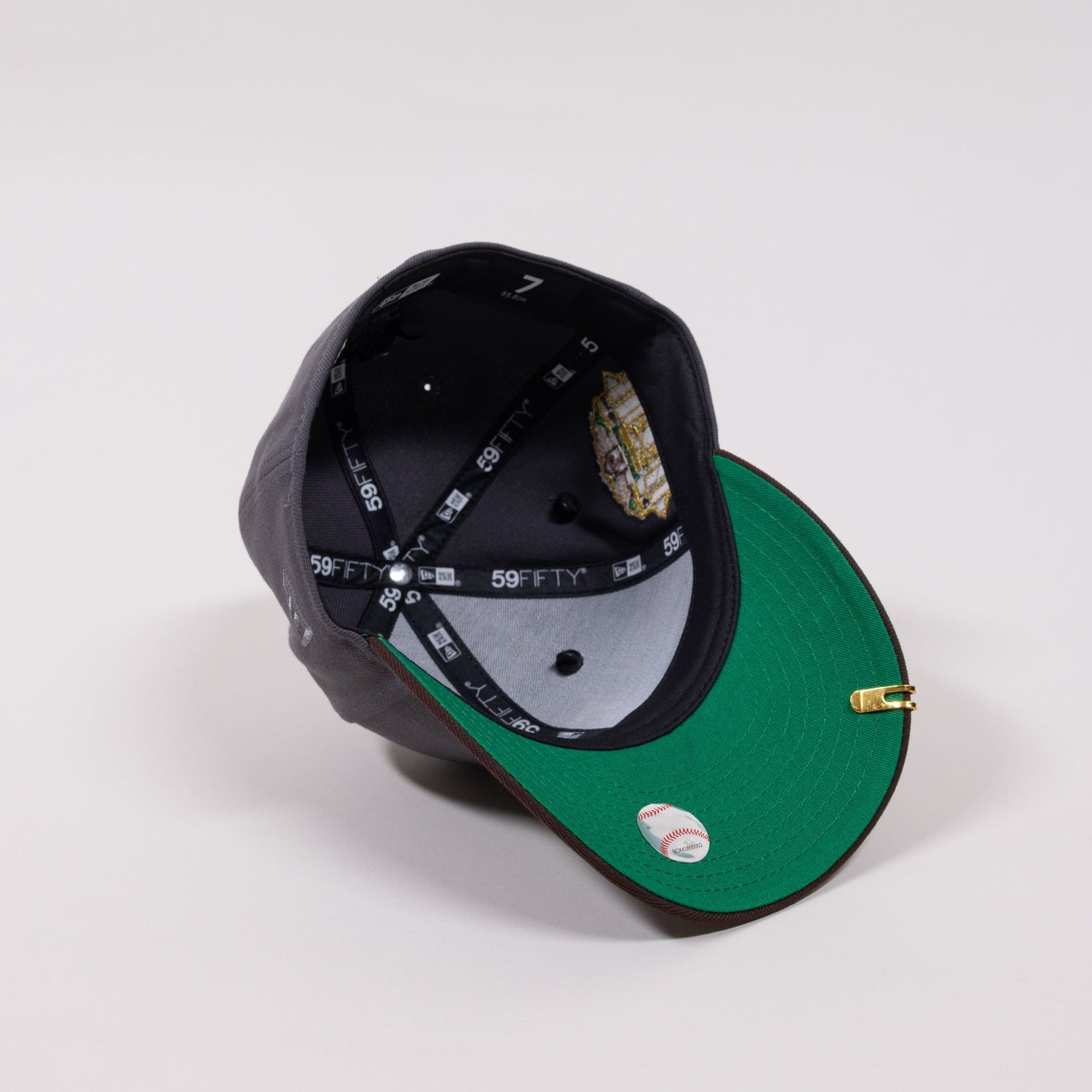 NEW ERA EXCLUSIVE 59FIFTY GREY/ BROWN TEXAS RANGERS W/ FINAL SEASON SIDE PATCH