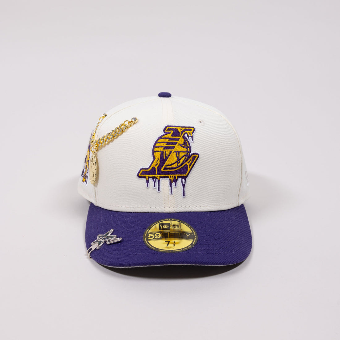 Purple Yellow Lakers Fitted Hat New Era 9Fifty Los Angeles Lakers