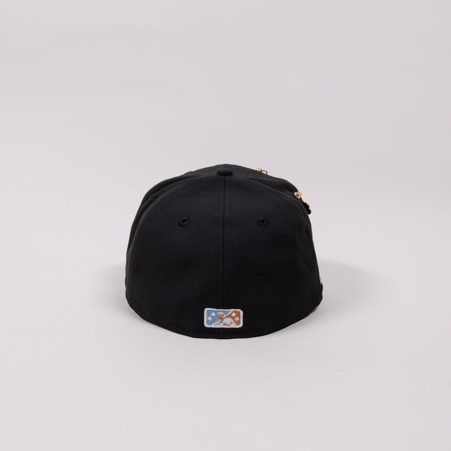 NEW ERA EXCLUSIVE 59FIFTY BLACK HOUSTON ASTROS "MINOR LEAGUE" W/ 50TH ANNIVERSARY SIDE PATCH