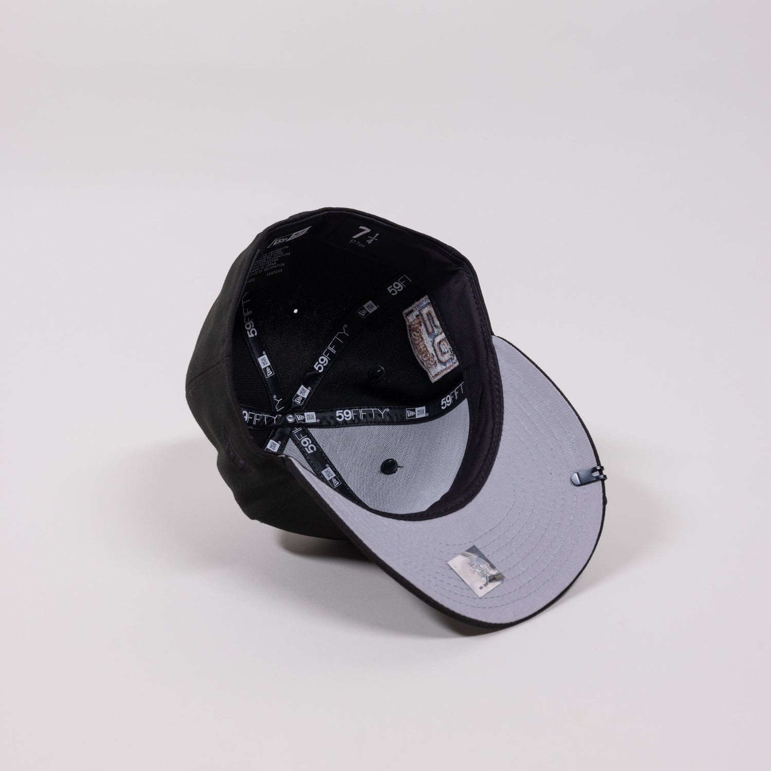 NEW ERA EXCLUSIVE 59FIFTY BLACK HOUSTON ASTROS "MINOR LEAGUE" W/ 50TH ANNIVERSARY SIDE PATCH