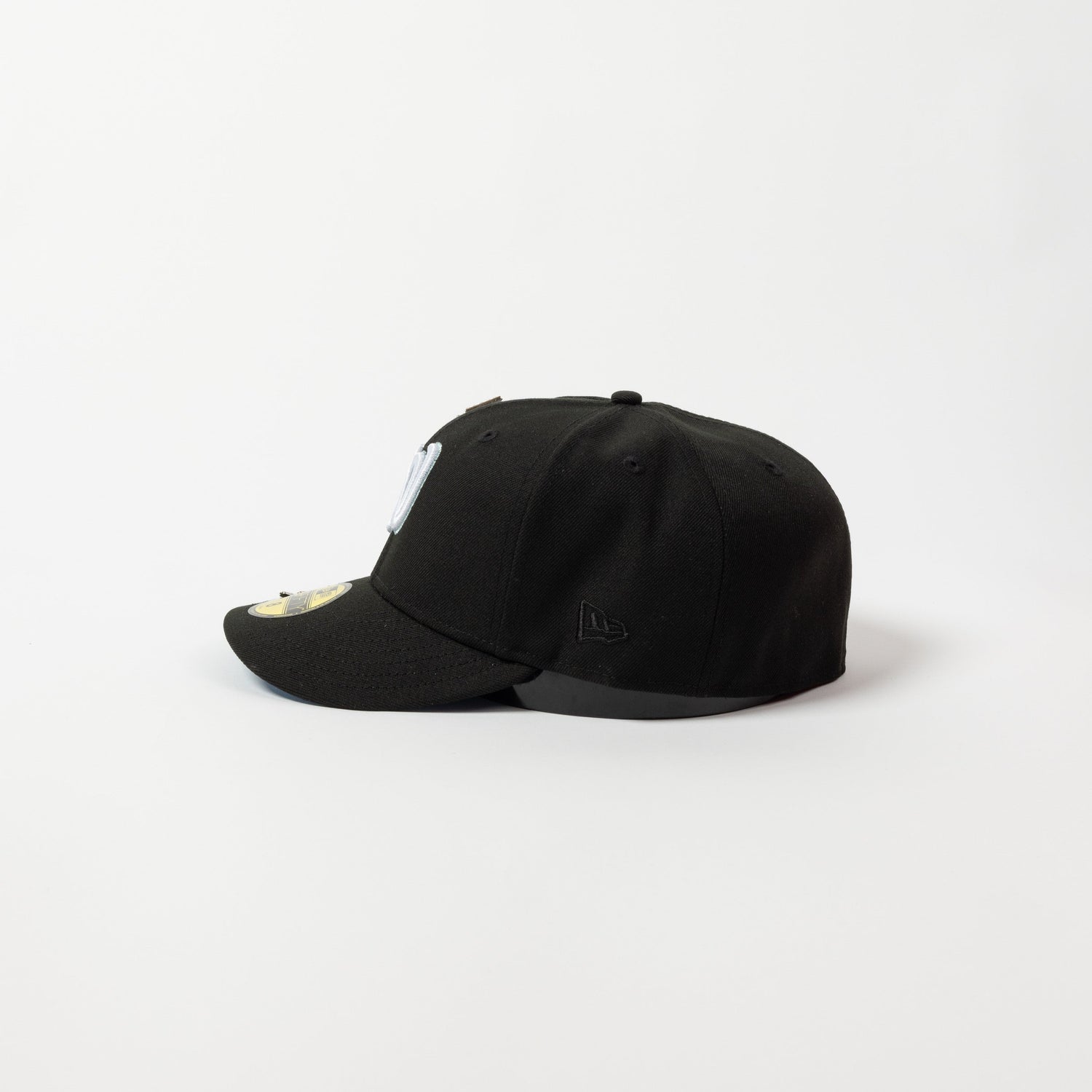 NEW ERA EXCLUSIVE 59FIFTY BLACK WASHINGTON NATIONALS W/ ANNIVERSARY SIDE PATCH