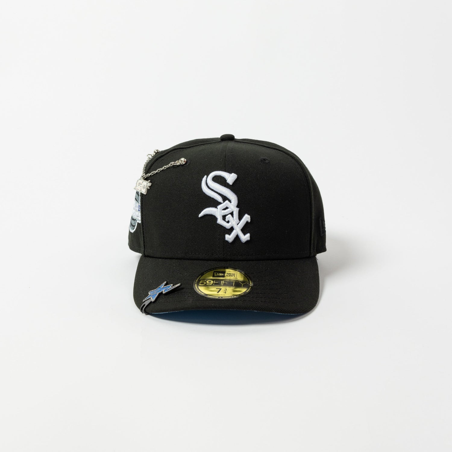 NEW ERA EXCLUSIVE 59FIFTY BLACK CHICAGO WHITE SOX W/ 2005 WORLD SERIES SIDE PATCH