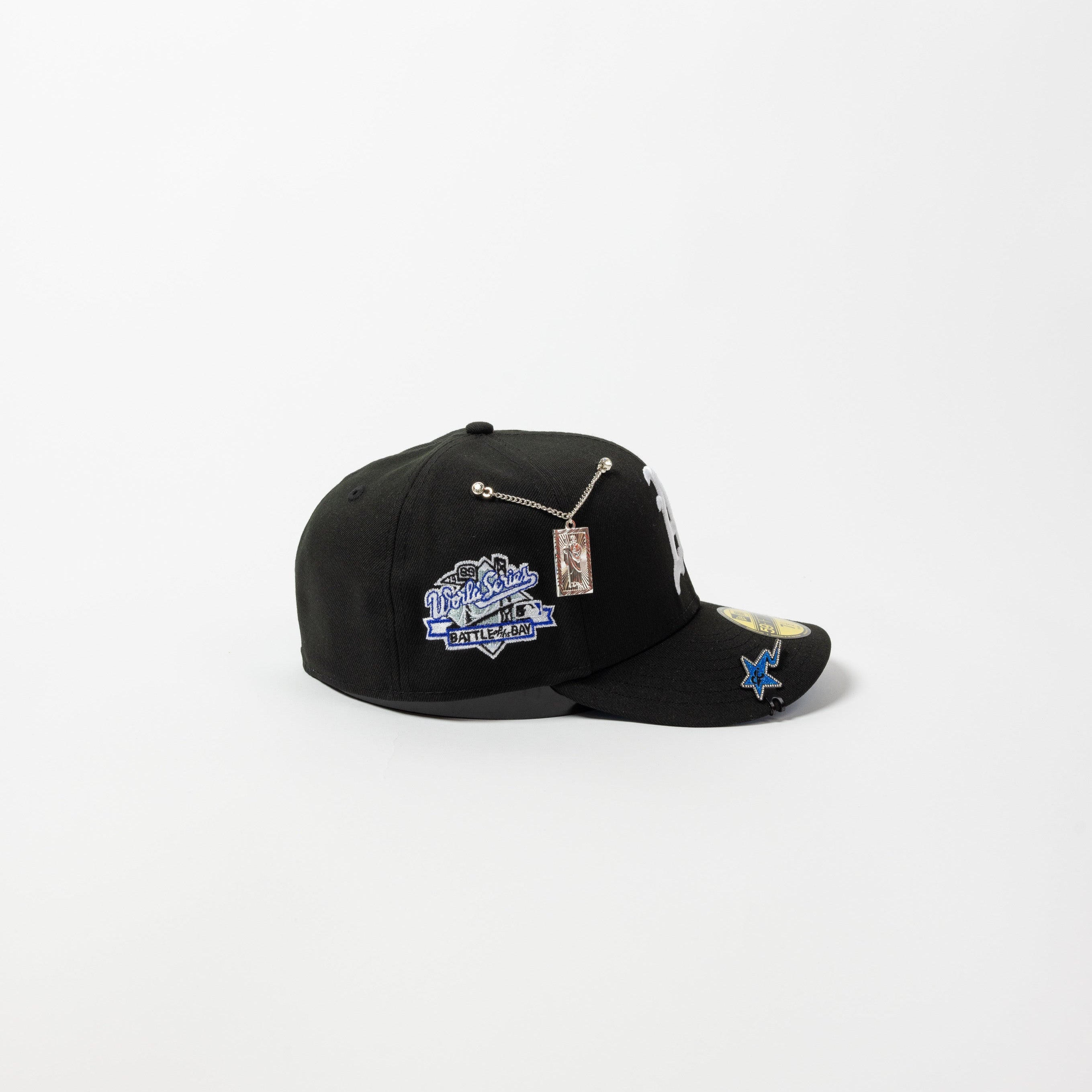 NEW ERA EXCLUSIVE 59FIFTY BLACK OAKLAND ATHLETICS W/ 1989 WORLD SERIES SIDE PATCH