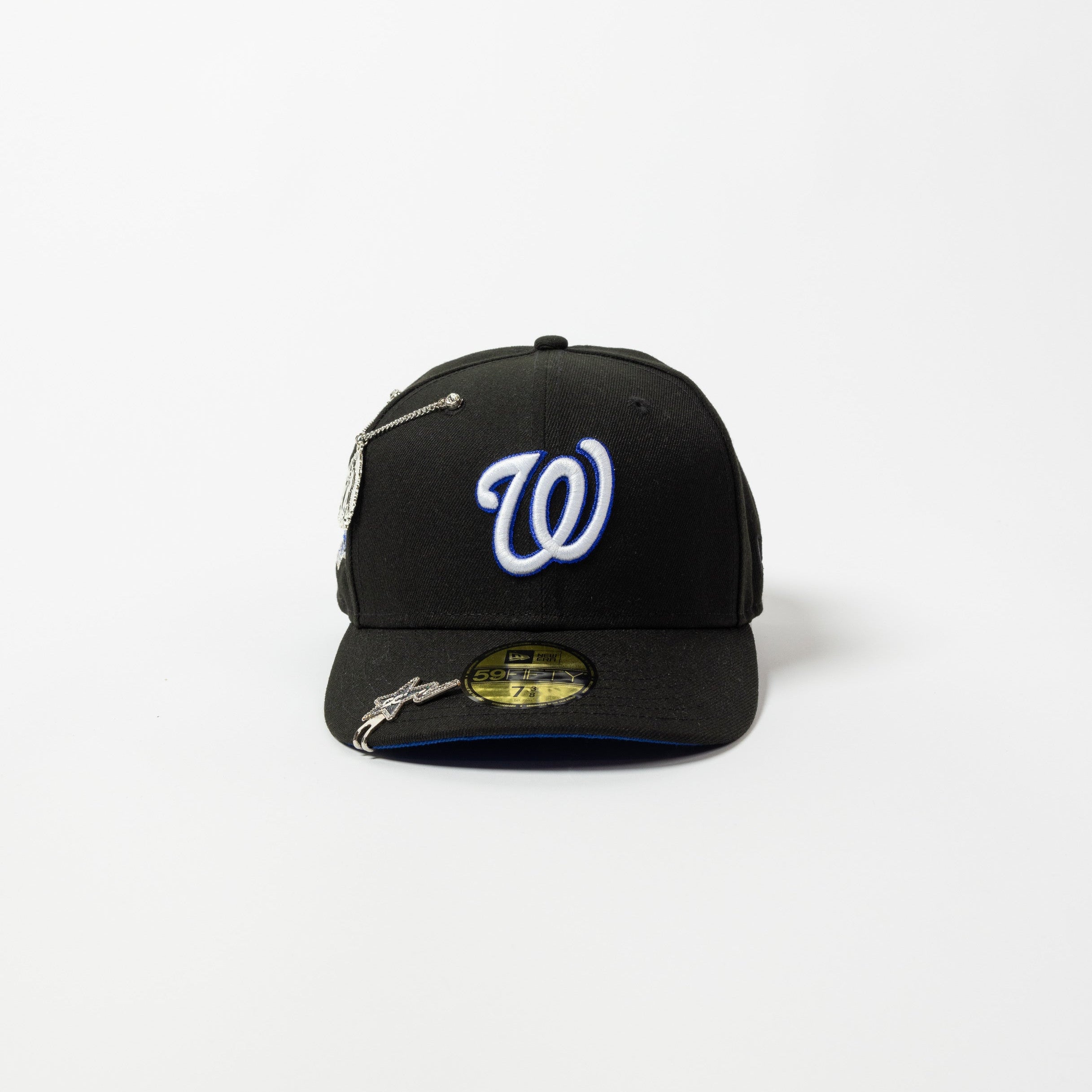 NEW ERA EXCLUSIVE 59FIFTY BLACK WASHINGTON NATIONALS W/ ALL STAR GAME SIDE PATCH