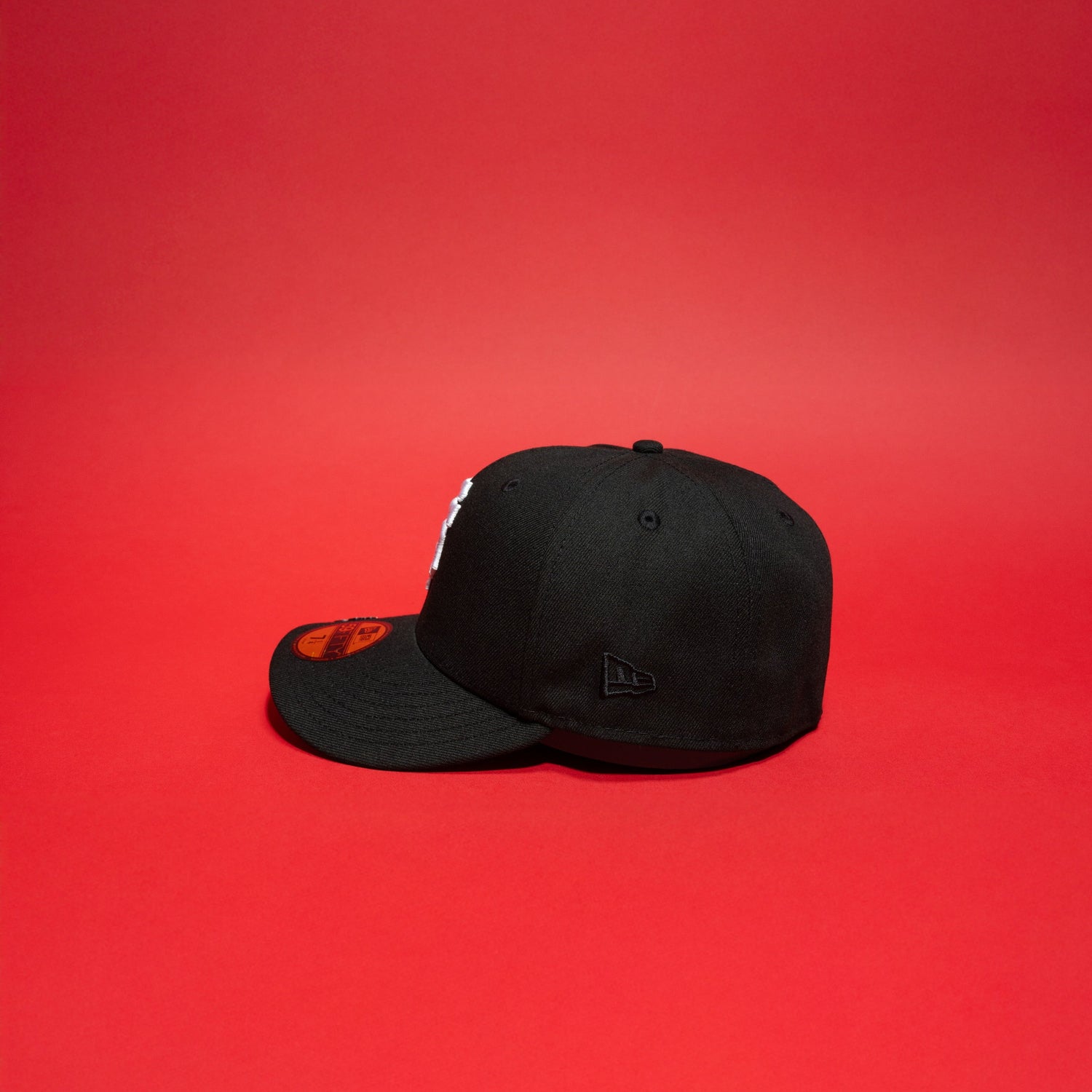 NEW ERA EXCLUSIVE 59FIFTY BLACK SAN FRANCISCO GIANTS W/ 50TH ANNIVERSARY SIDE PATCH
