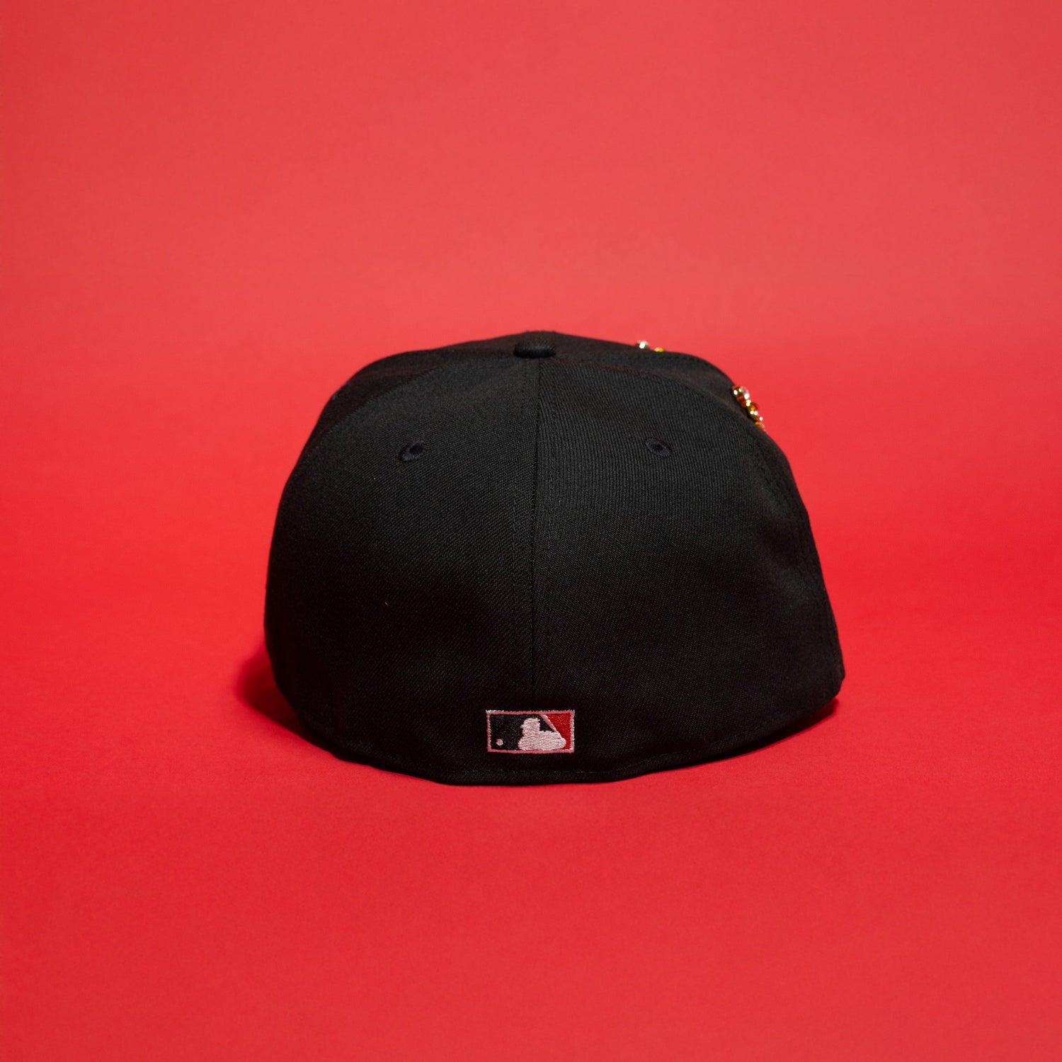 NEW ERA EXCLUSIVE 59FIFTY BLACK HOUSTON ASTROS SCRIPT W/ ASTRODOME SIDE PATCH