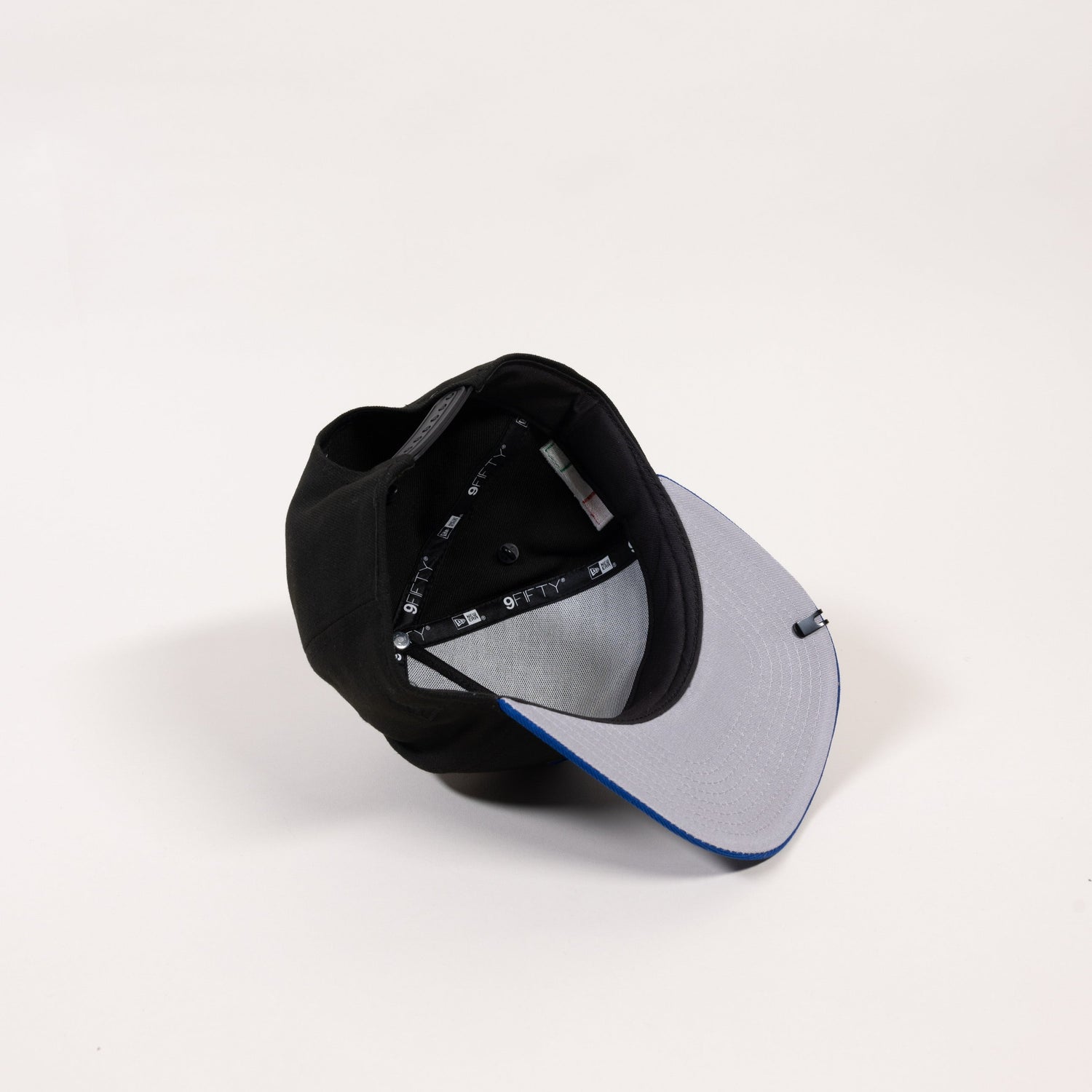 NEW ERA EXCLUSIVE 9FIFTY A-FRAME BLACK/BLUE CHARROS DE JALISCO SNAPBACK W/ MEXICO FLAG SIDE PATCH