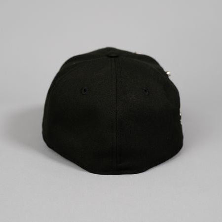 NEW ERA EXCLUSIVE 59FIFTY BLACK UPSIDE DOWN LOS ANGELES DODGERS W/ "JACKIE ROBINSON" SIDE PATCH