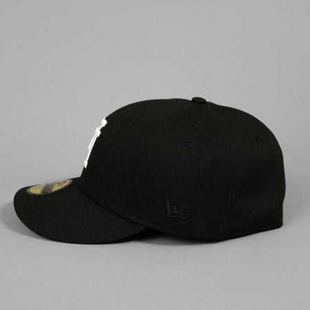 NEW ERA EXCLUSIVE 59FIFTY BLACK UPSIDE DOWN LOS ANGELES DODGERS W/ "JACKIE ROBINSON" SIDE PATCH