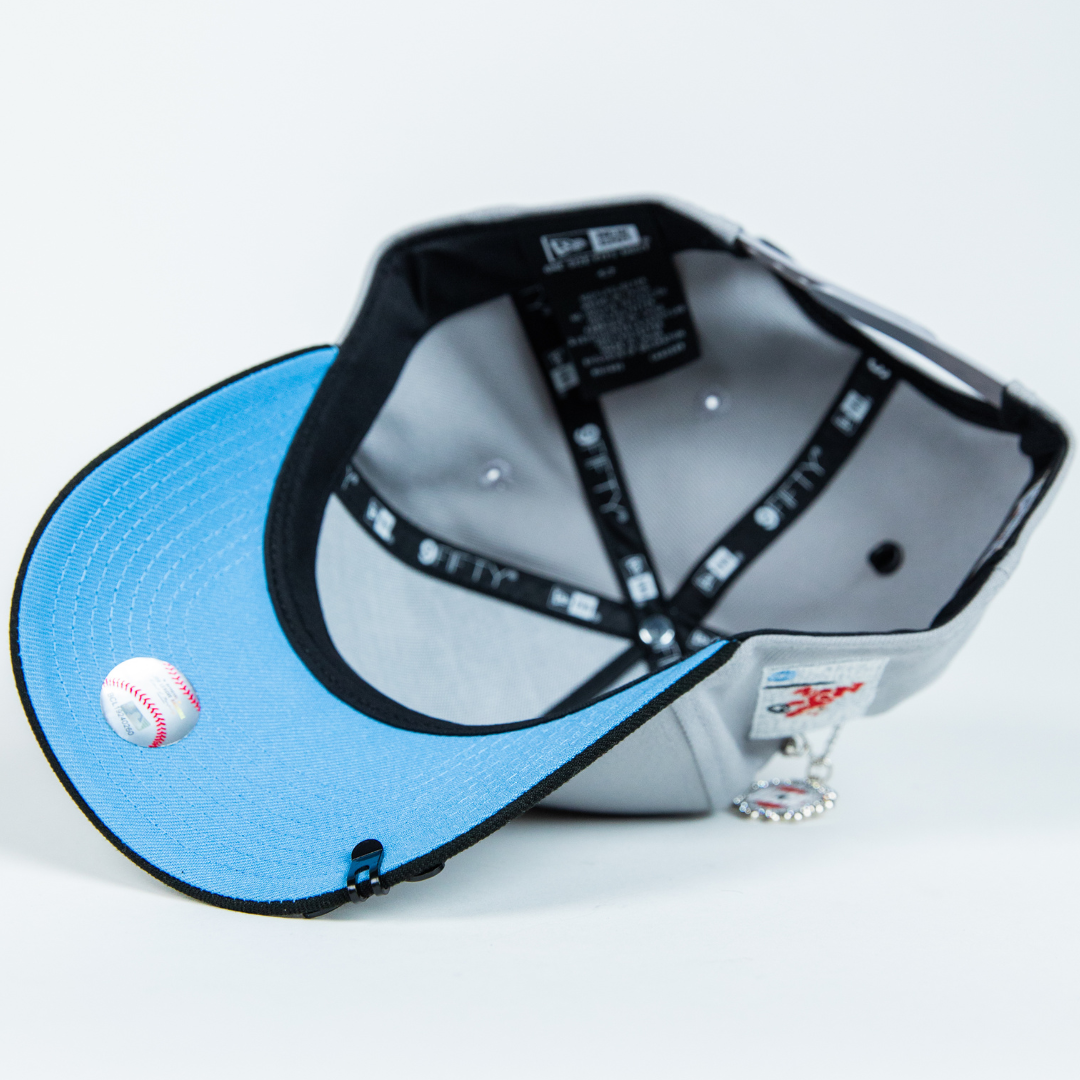 NEW ERA 9FIFTY A-FRAME STONE GREY/ BLACK CHICAGO CUBS SNAPBACK W/ 1990 ALL STAR GAME PATCH