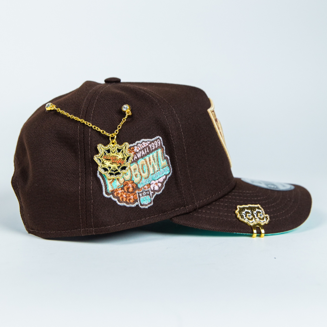 NEW ERA 9FIFTY A-FRAME DARK BROWN LAS VEGAS RAIDERS W/ PRO BOWL SIDE PATCH