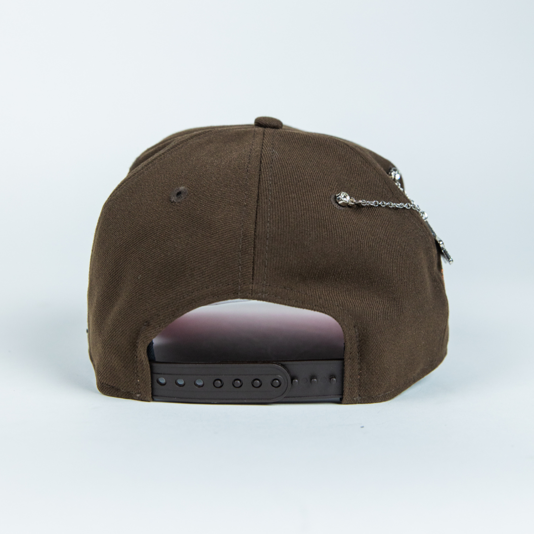 NEW ERA 9FIFTY A-FRAME BROWN HOUSTON ASTROS W/ CACTI PARK SIDE PATCH