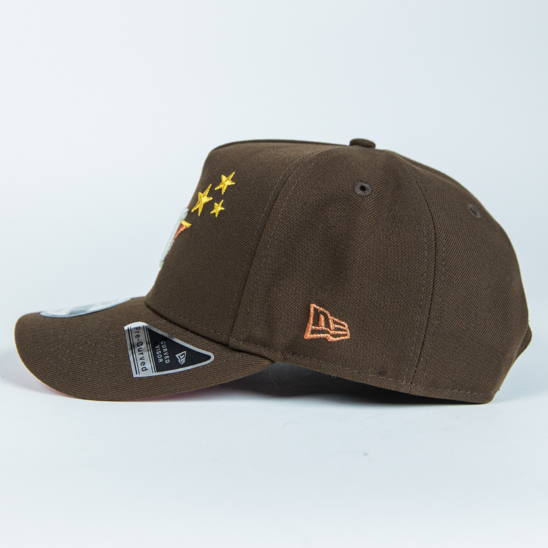 NEW ERA 9FIFTY A-FRAME BROWN HOUSTON ASTROS W/ CACTI PARK SIDE PATCH