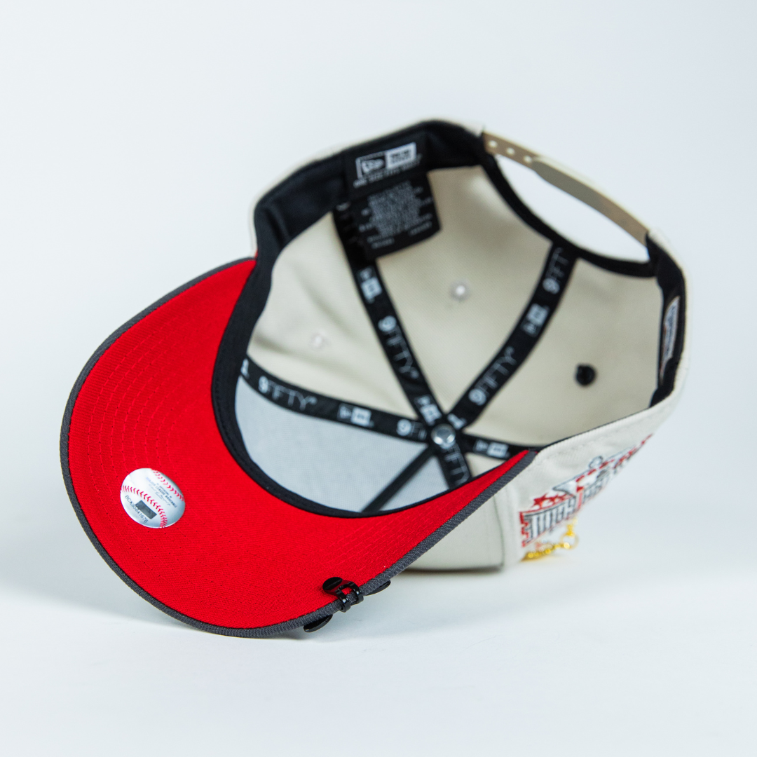 NEW ERA 9FIFTY A-FRAME SMOKE GREY PHILADELPHIA PHILLIES SNAPBACK W/ 1996 ALL STAR GAME SIDE PATCH