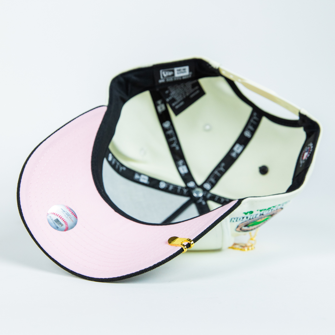NEW ERA 9FIFTY A-FRAME CHROME/ BLACK ATLANTA BRAVES SNAPBACK W/ ATLANTA FULTON SIDE PATCH