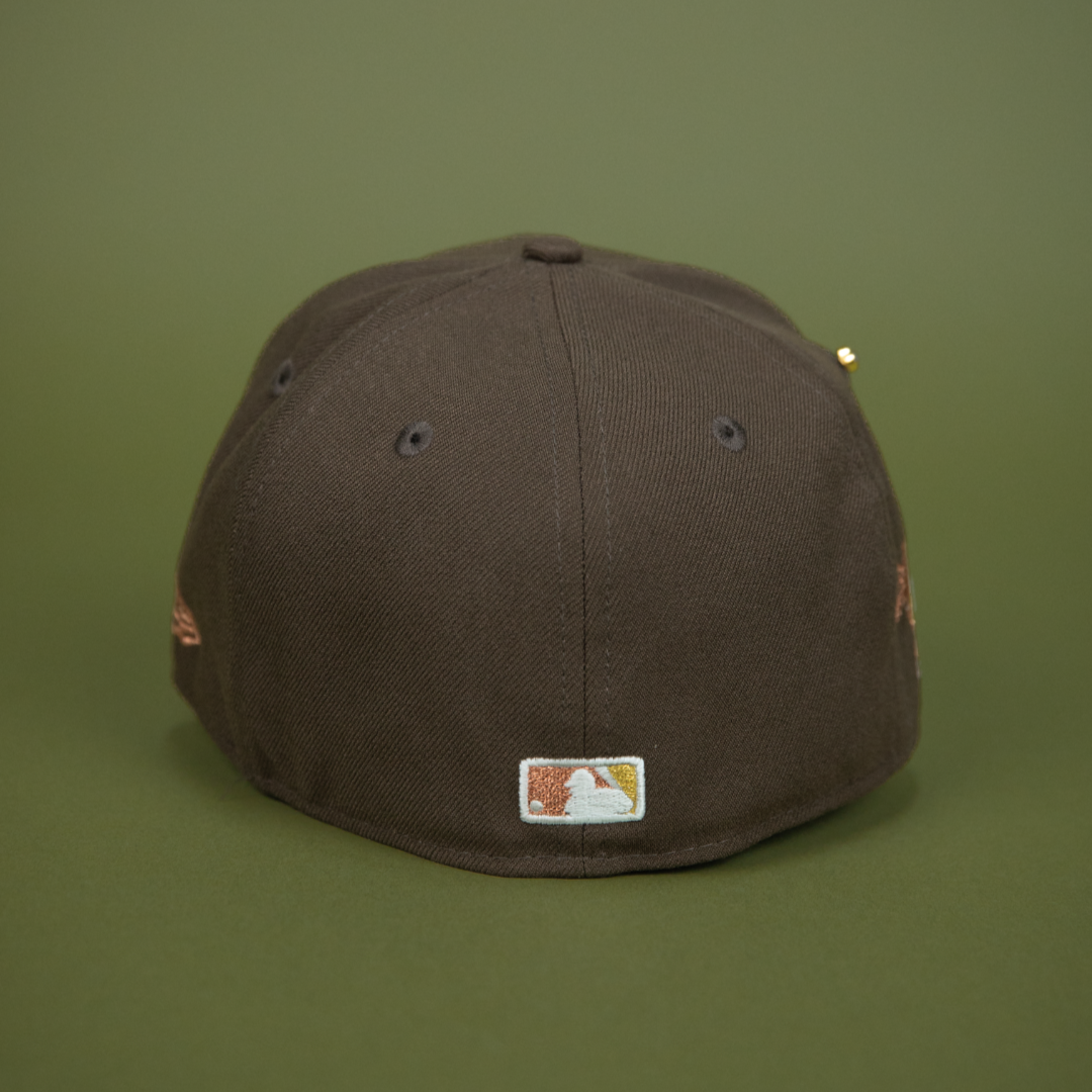 NEW ERA EXCLUSIVE 59FIFTY BROWN HOUSTON ASTROS W/ CACTI PARK SIDE PATCH