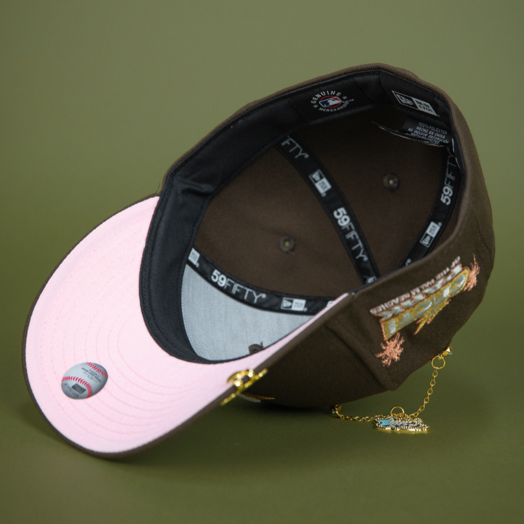 NEW ERA EXCLUSIVE 59FIFTY BROWN HOUSTON ASTROS W/ CACTI PARK SIDE PATCH