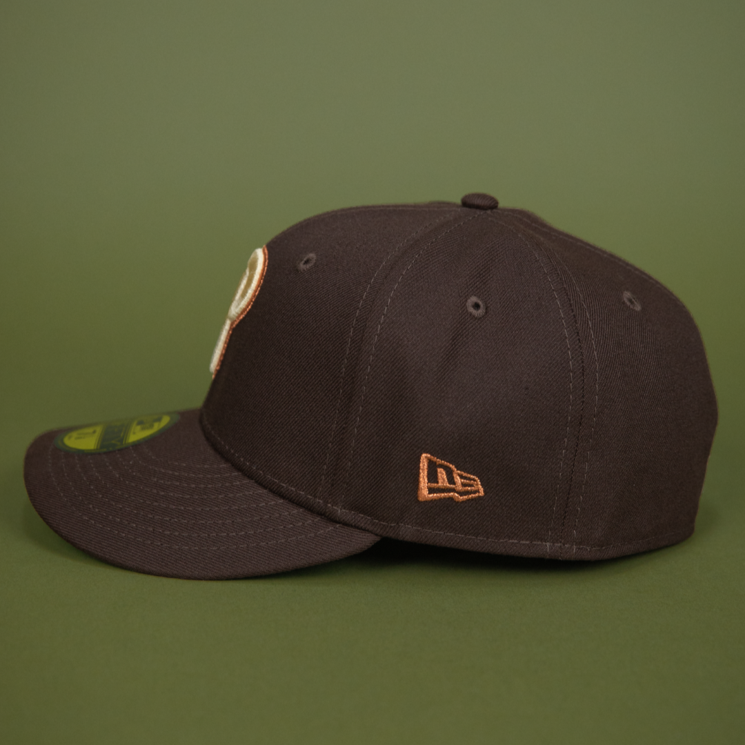 NEW ERA EXCLUSIVE 59FIFTY DARK BROWN PHILADELPHIA PHILLIES W/ 1996 ALL STAR GAME SIDE PATCH