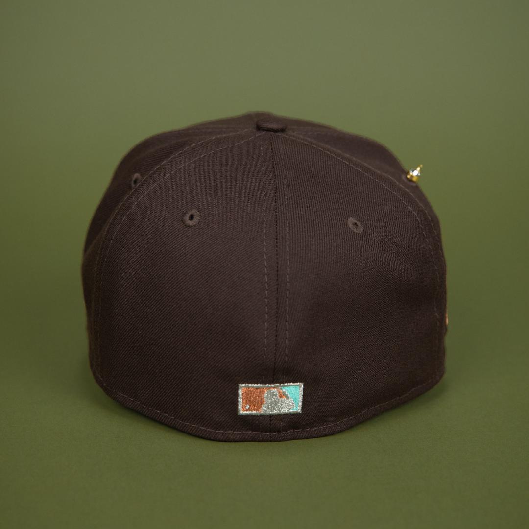 NEW ERA EXCLUSIVE 59FIFTY DARK BROWN PHILADELPHIA PHILLIES W/ 1996 ALL STAR GAME SIDE PATCH