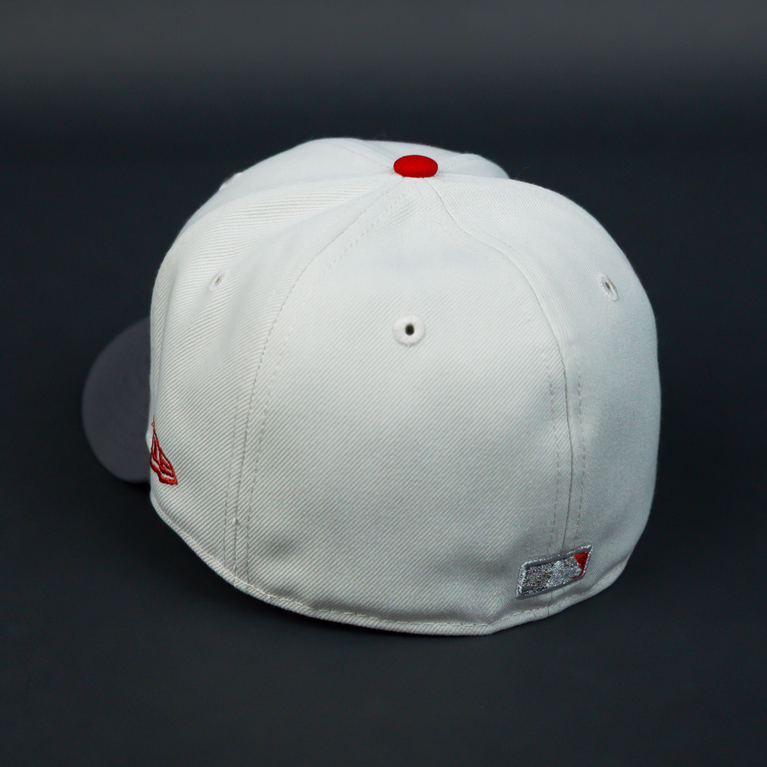 NEW ERA EXCLUSIVE 59FIFTY SMOKE GREY LOS ANGELES DODGERS W/ 2024 WORLD SEREIS CHAMPIONS SIDE PATCH