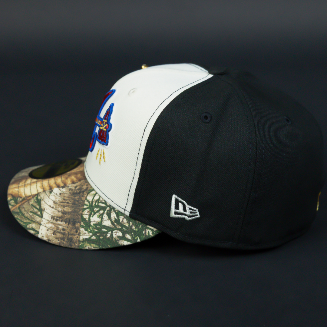 NEW ERA 59FIFTY CHROME/ REALTREE ATLANTA BRAVES W/ 2000 ALL STAR GAME SIDE PATCH