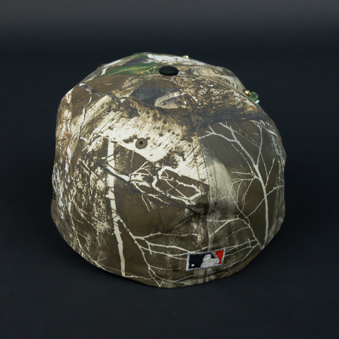 NEW ERA EXCLUSIVE 59FIFTY REALTREE/ BLACK PHILADELPHIA PHILLIES W/ 1996 ALL STAR GAME SIDE PATCH