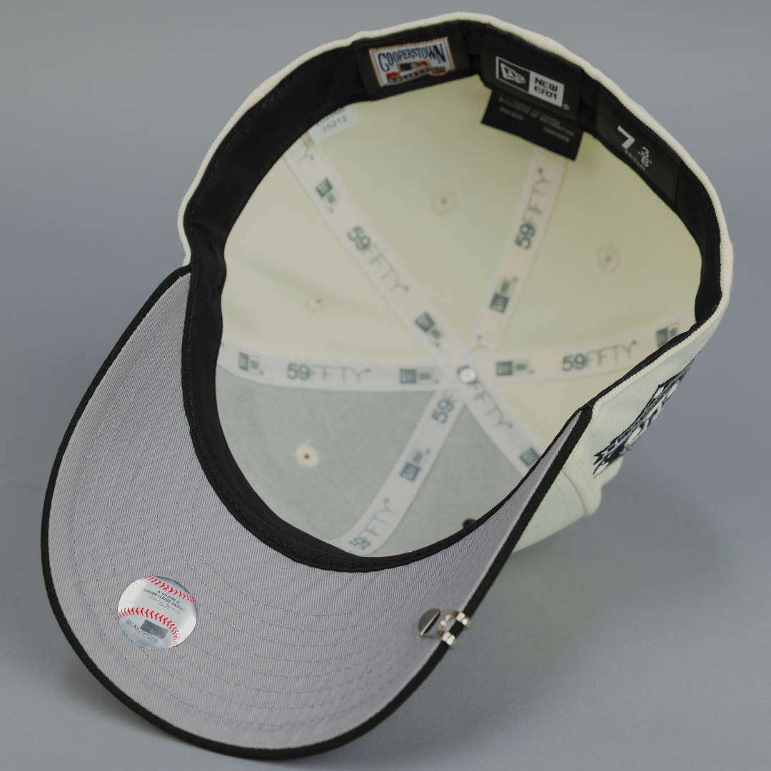 NEW ERA EXCLUSIVE 59FIFTY CHROME/ BLACK HOUSTON ASTROS "HEAVENLY CITY" W/ ANNIVERSARY SIDE PATCH *FREE BLIP INCLUDED