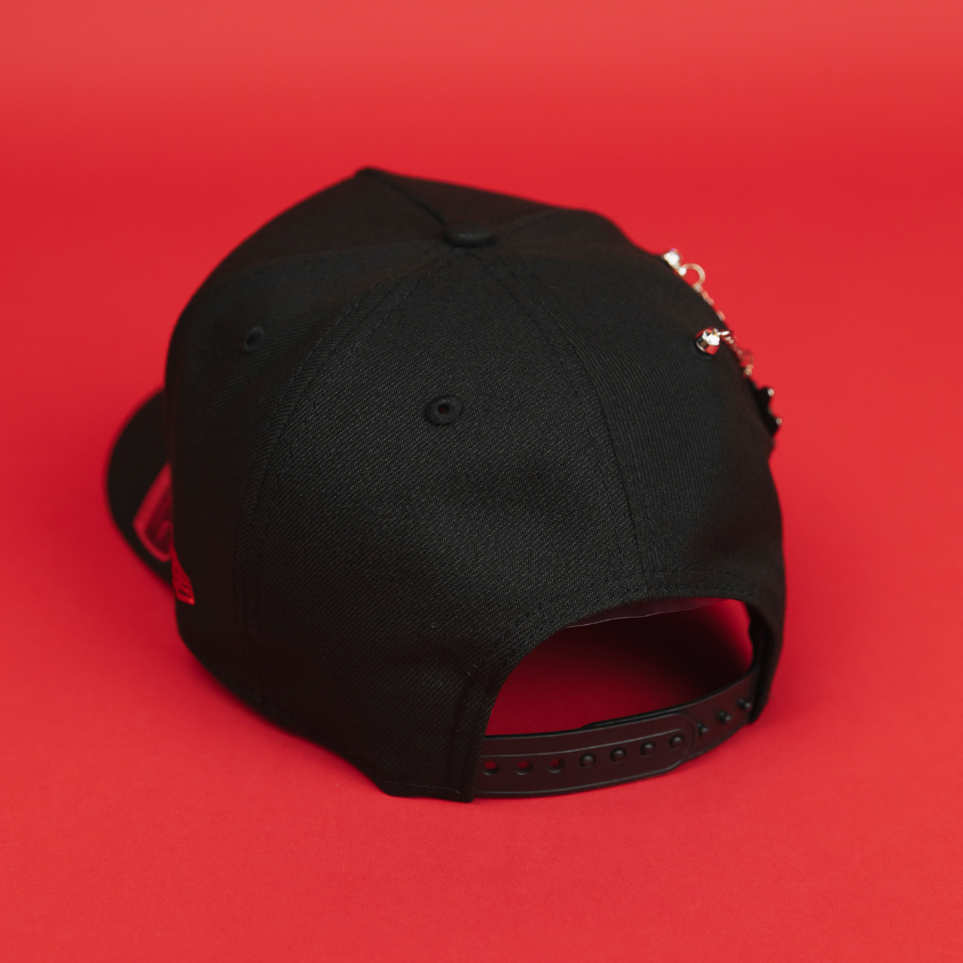NEW ERA EXCLUSIVE 9FIFTY A-FRAME BLACKED OUT LOS ANGELES DODGERS "HEAVENLY CITY" W/ WORLD SERIES CHAMPIONS SIDE PATCH *FREE BLIP INCLUDED