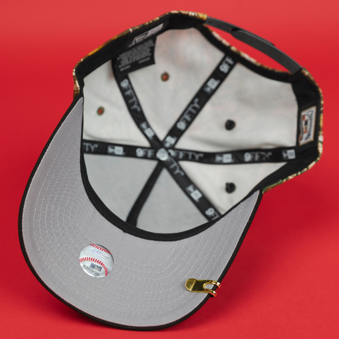 NEW ERA EXCLUSIVE 9FIFTY A-FRAME REALTREE NEW YORK YANKEES "HEAVENLY CITY" W/ 1999 WORLD SERIES SIDE PATCH *FREE BLIP INCLUDED