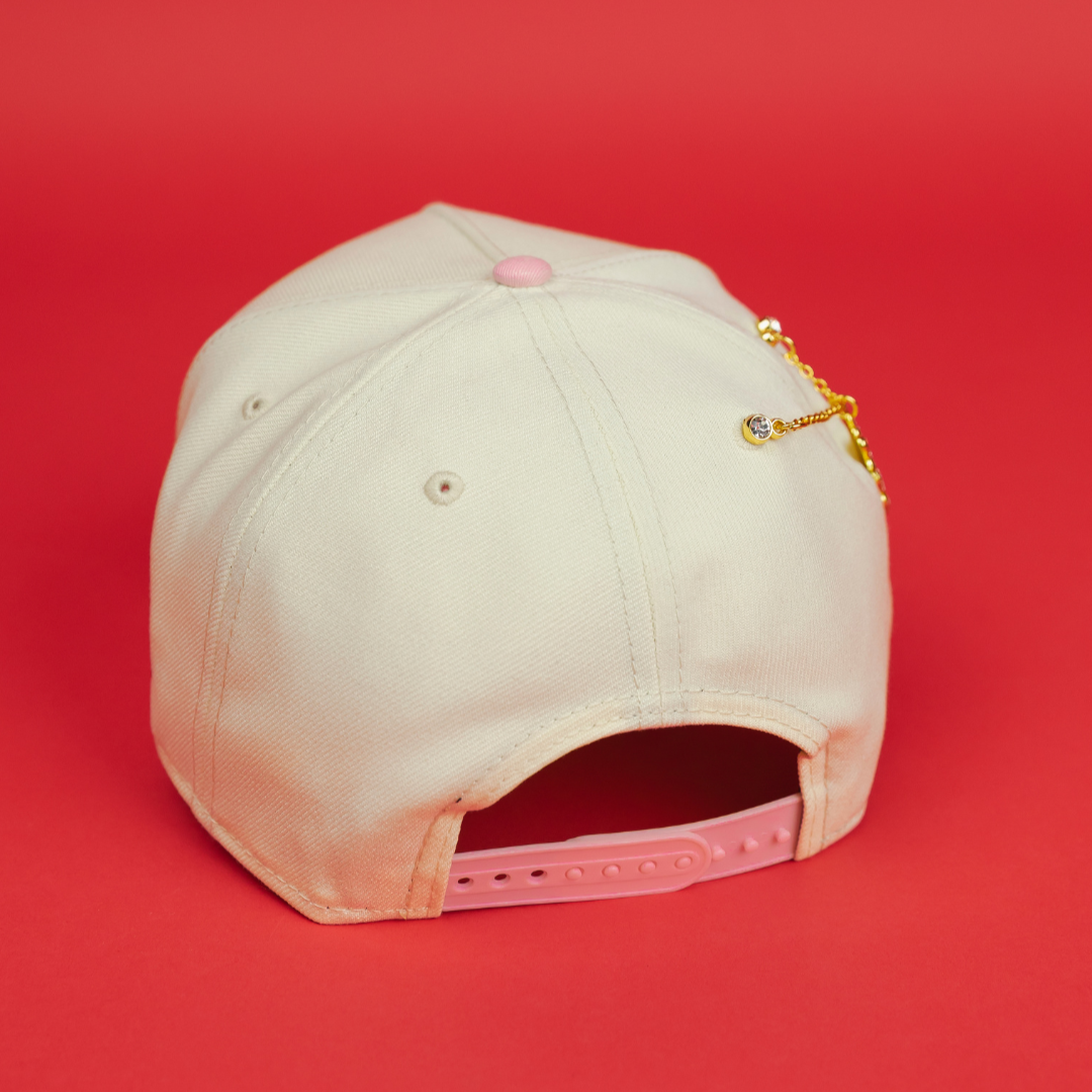 NEW ERA EXCLUSIVE 9FIFTY A-FRAME CHROME/ PINK LOS ANGELES DODGERS "HEAVENLY CITY" W/ SHOHEI OHTANI 50-50 CLUB SIDE PATCH *FREE BLIP INCLUDED