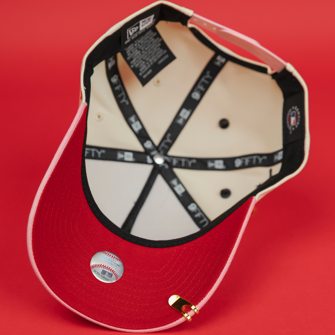 NEW ERA EXCLUSIVE 9FIFTY A-FRAME CHROME/ PINK LOS ANGELES DODGERS "HEAVENLY CITY" W/ SHOHEI OHTANI 50-50 CLUB SIDE PATCH *FREE BLIP INCLUDED